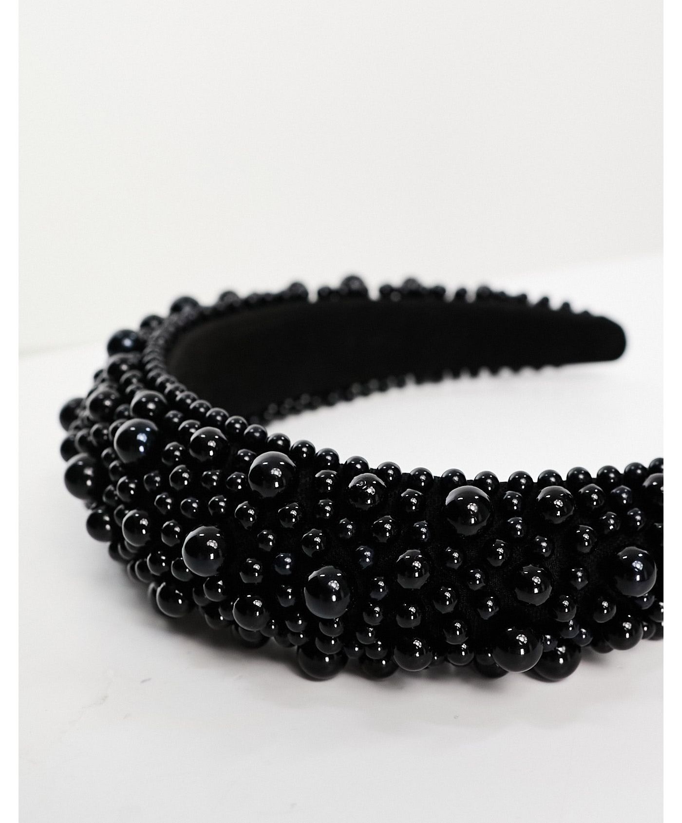 Easilocks ASOS Exclusive Oversized Pearl Headband - Black
