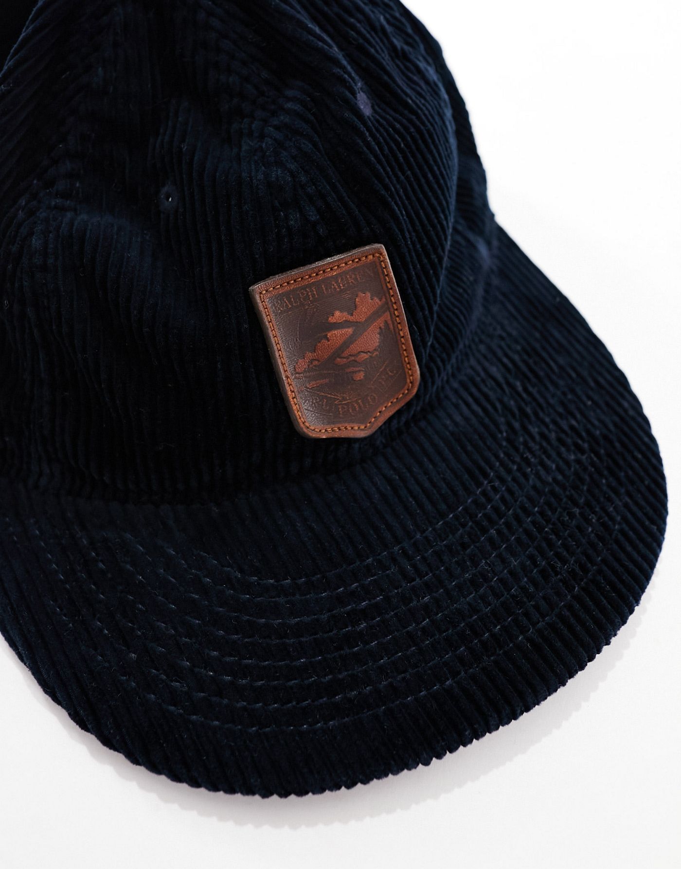 Polo Ralph Lauren cord cap with logo in navy