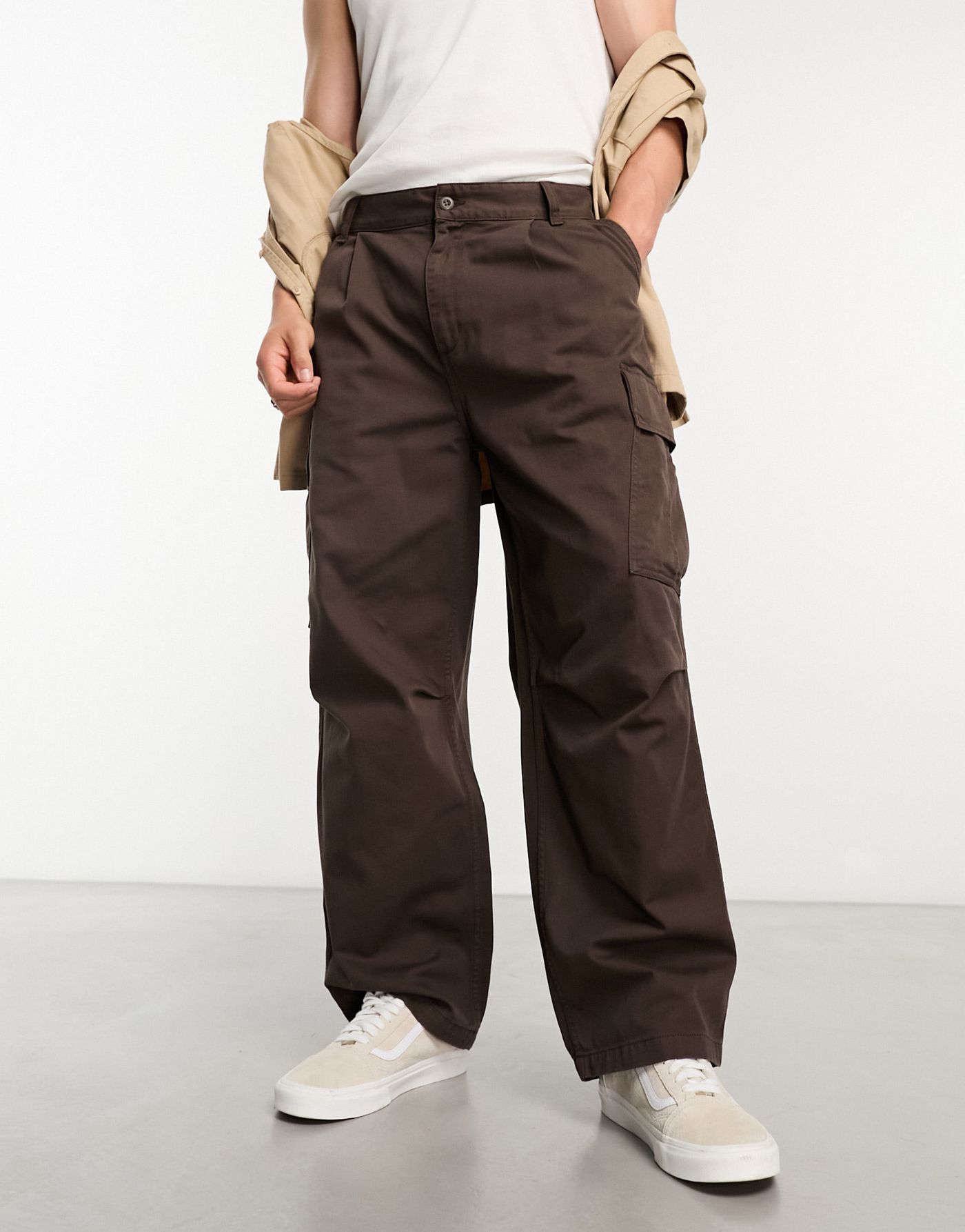 Carhartt WIP cole relaxed trousers in brown