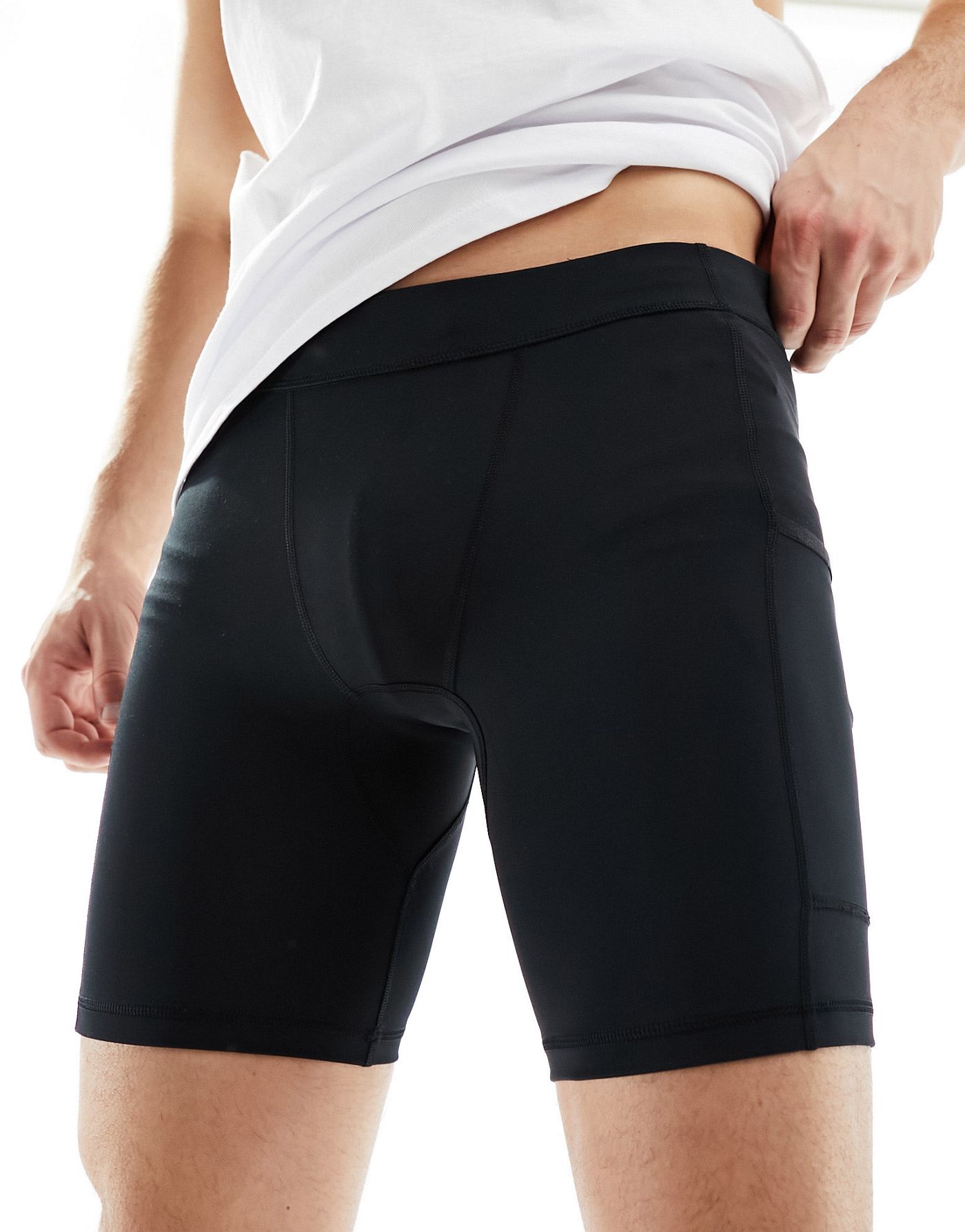 ASOS 4505 Icon training tights shorts with quick dry in black  