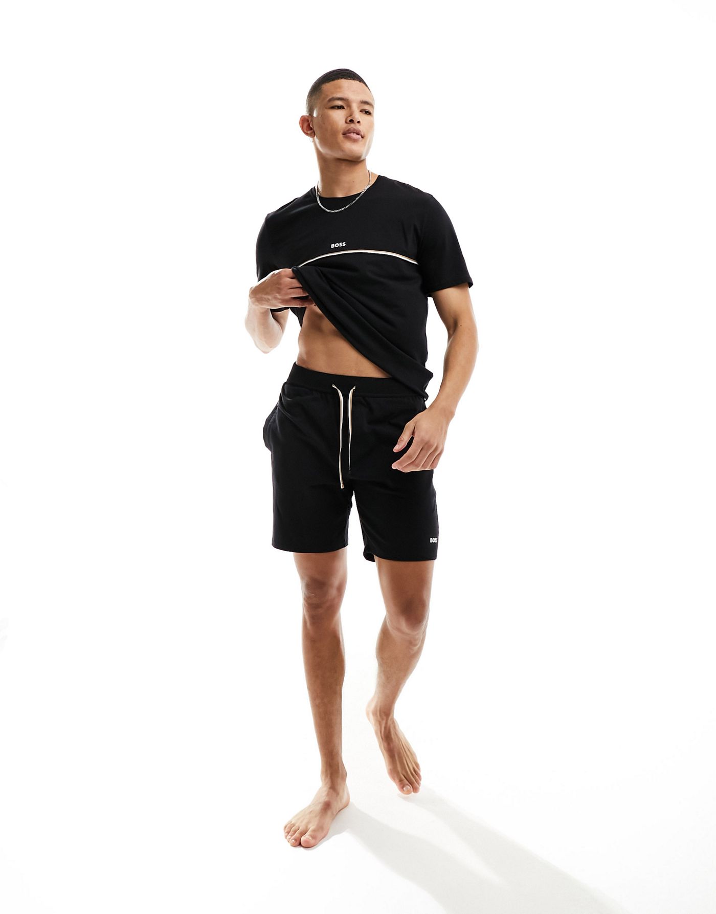 Boss Bodywear unique shorts with small logo in black