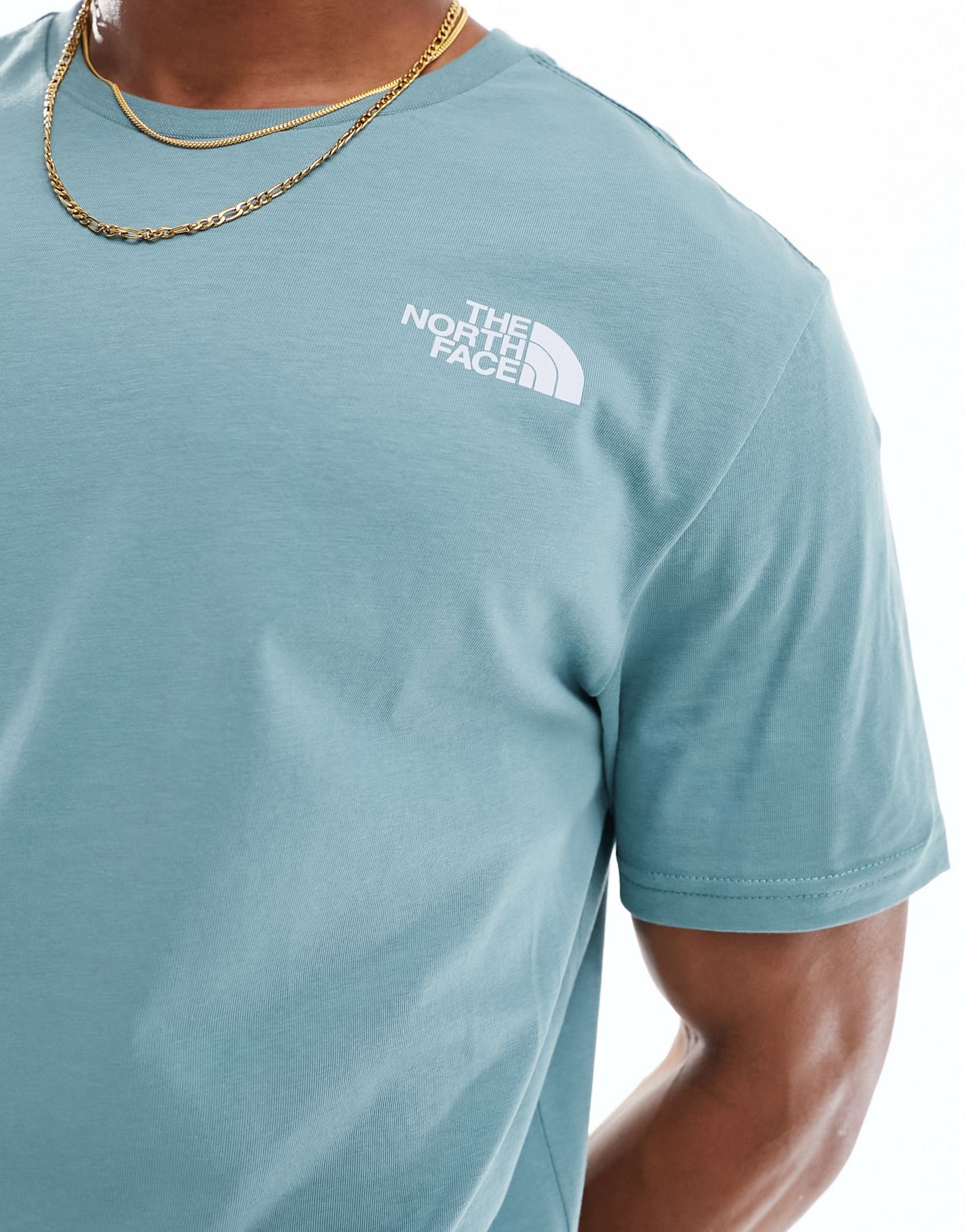 The North Face Vintage Mountain back print t-shirt in dark green Exclusive at ASOS