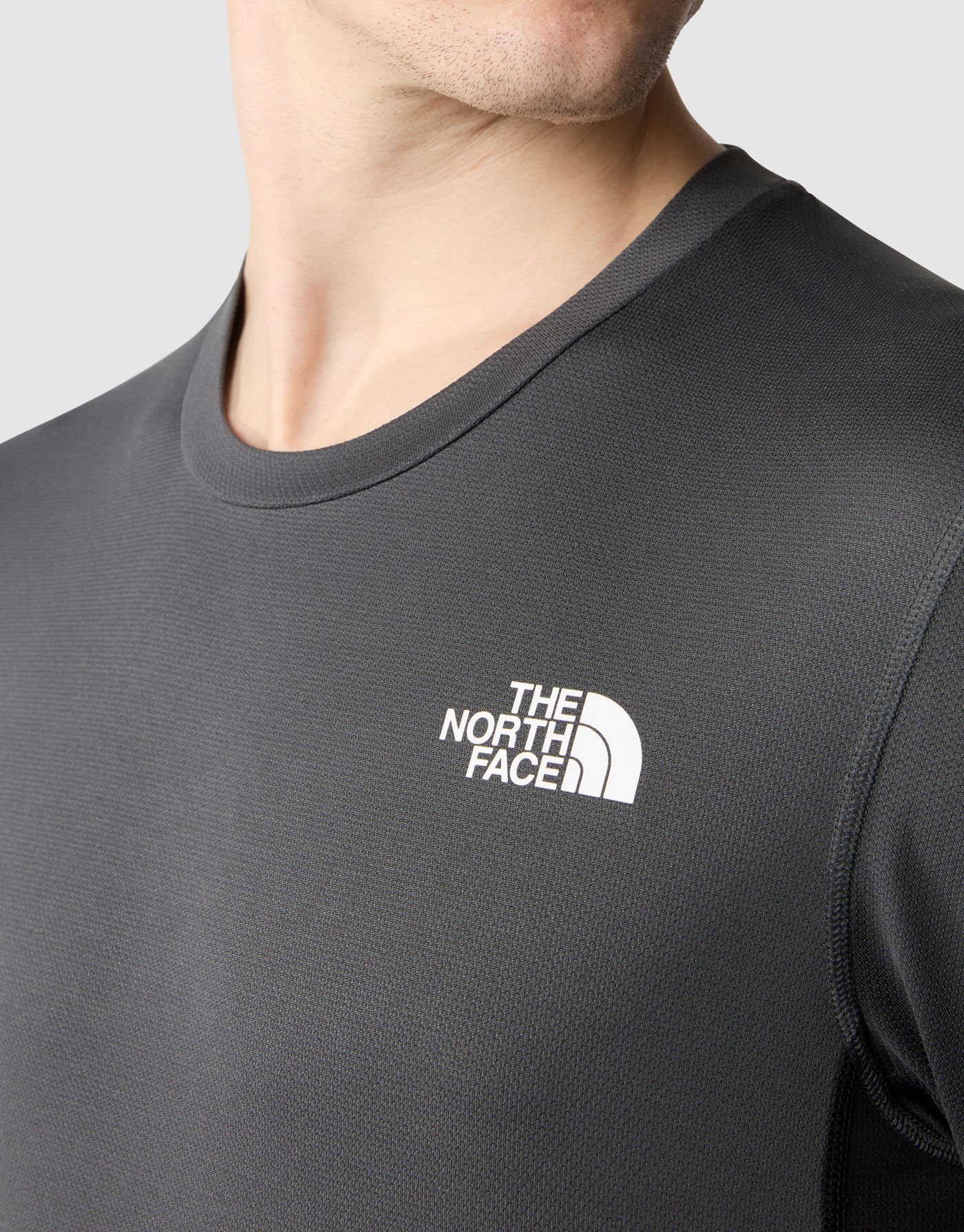 The North Face Lightbright long-sleeve t-shirt in asphalt grey-tnf black