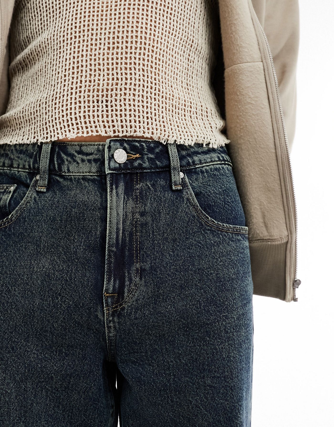 ASOS DESIGN baggy jeans in vintage tint