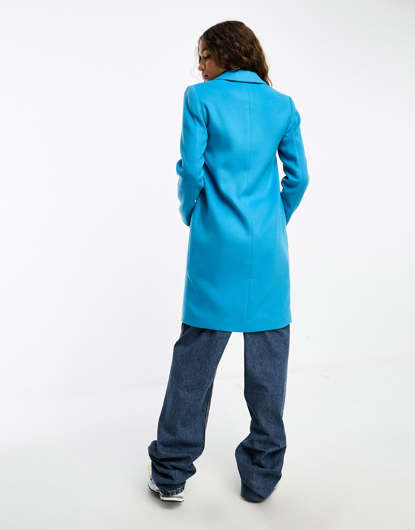 Gianni Feraud smart coat in bright blue