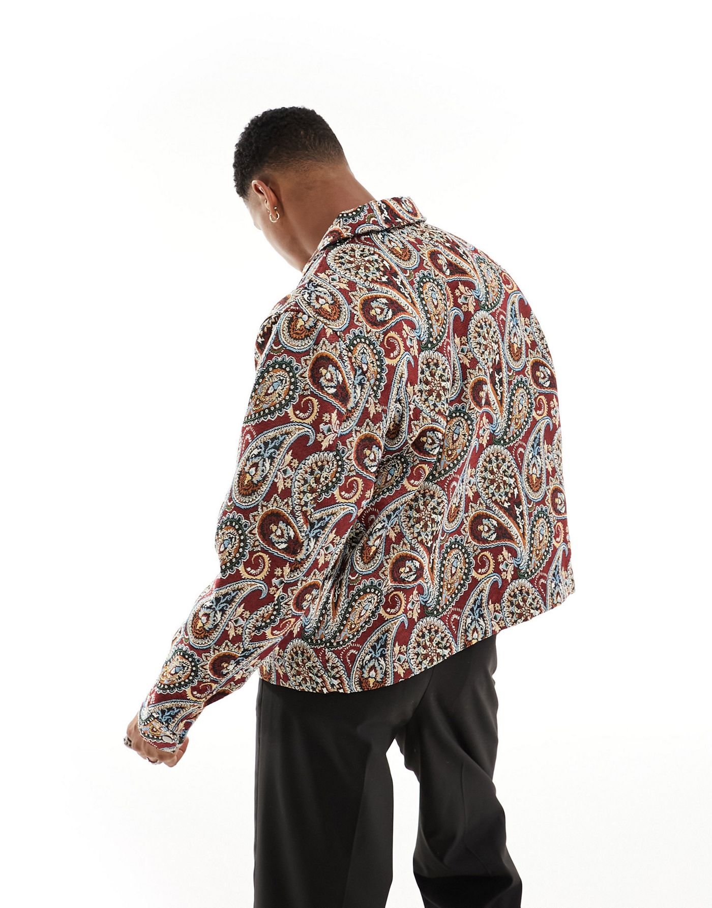 Pacsun paisley twill jacket in multi