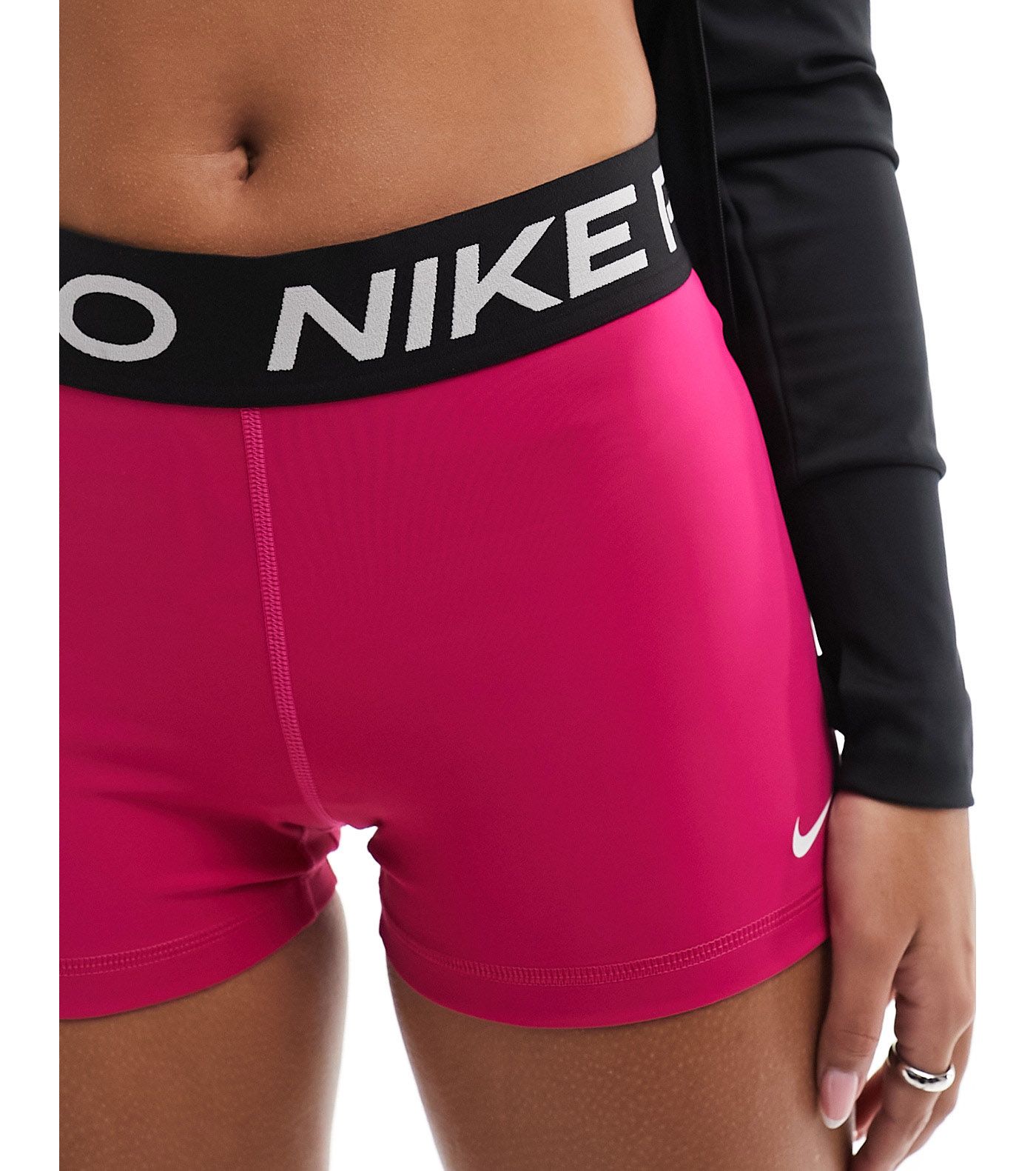 Nike Pro Training Dri-Fit 5 inch shorts in fireberry pink