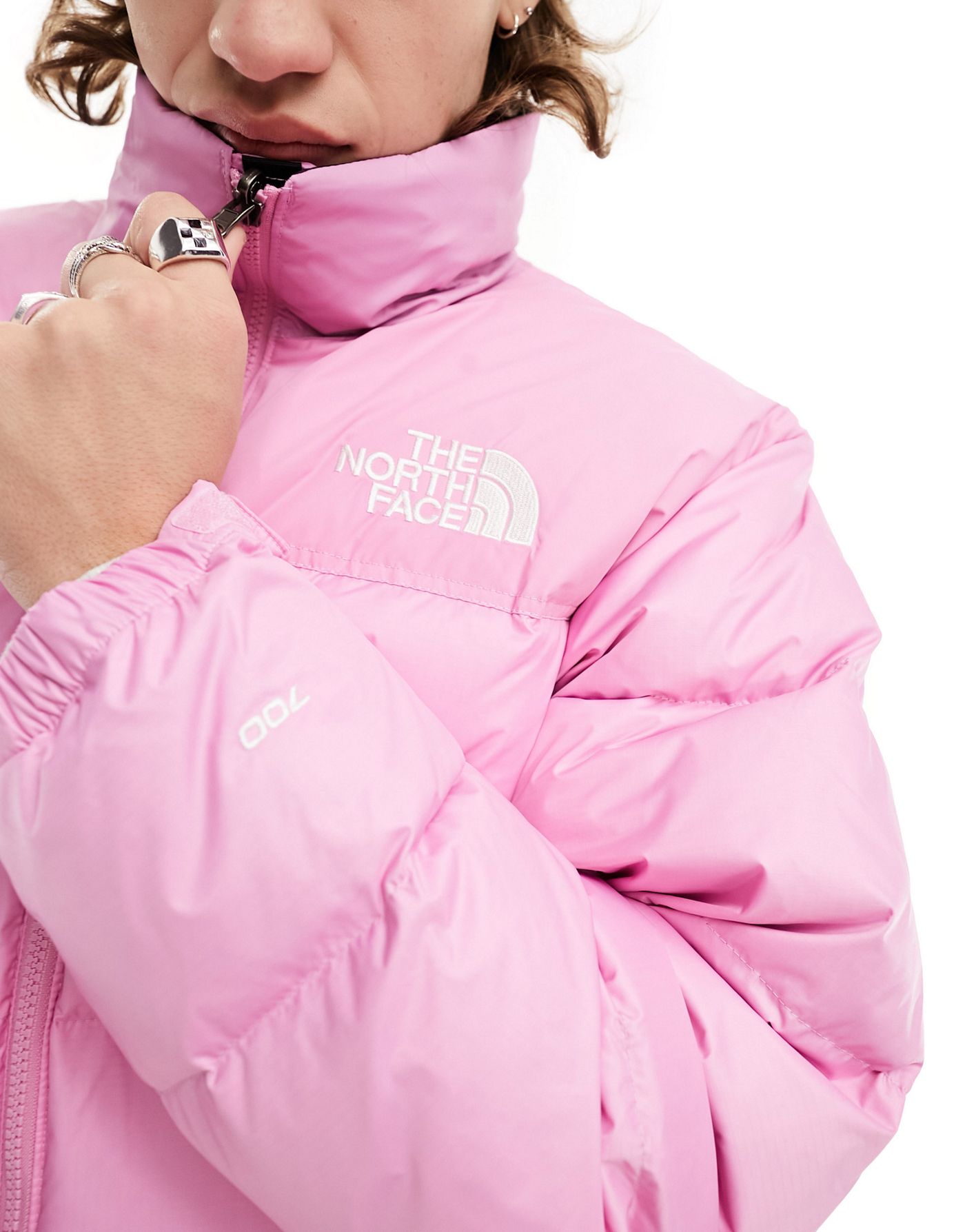 The North Face '96 Retro Nuptse down puffer jacket in pink