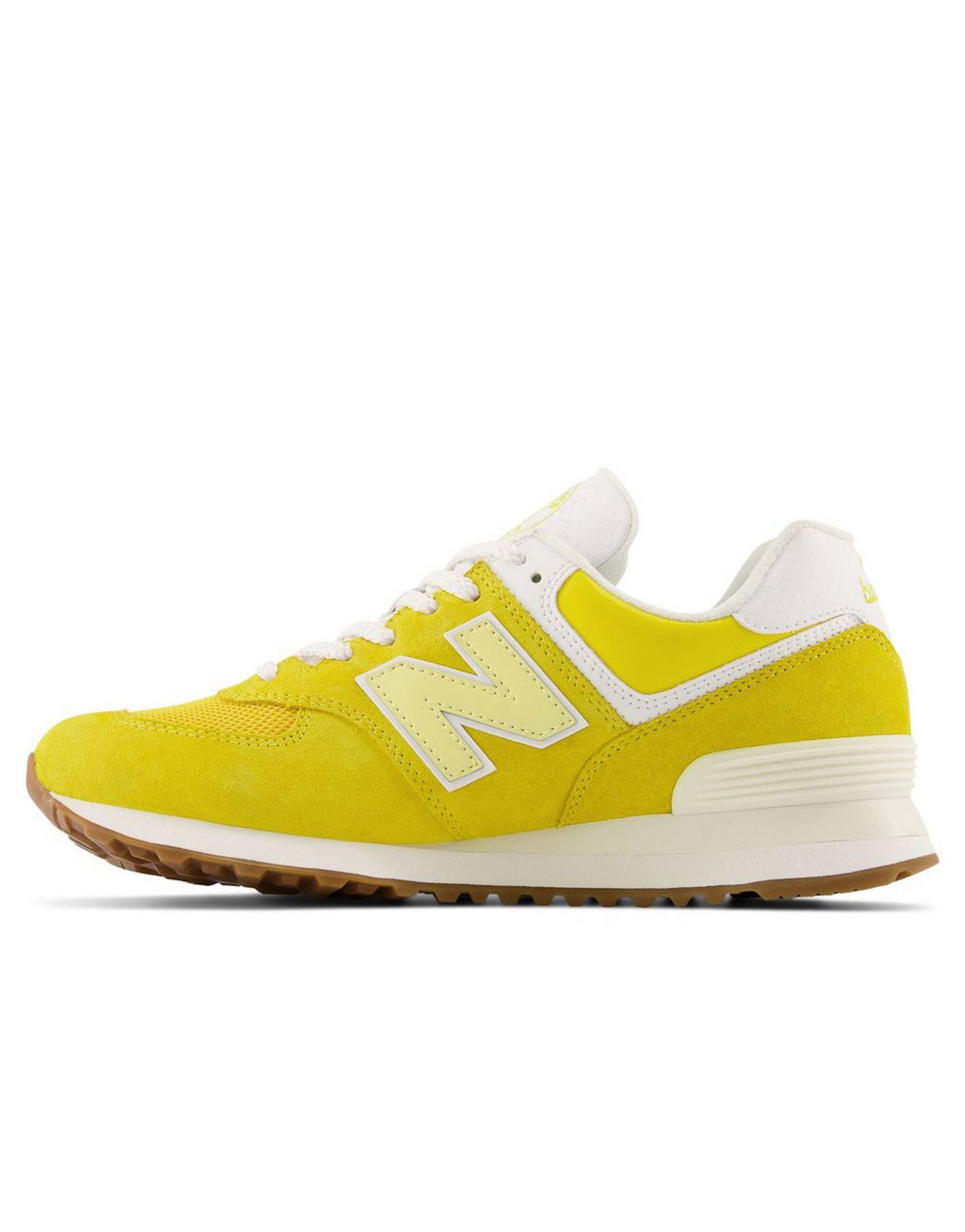 New Balance 574 trainers in yellow