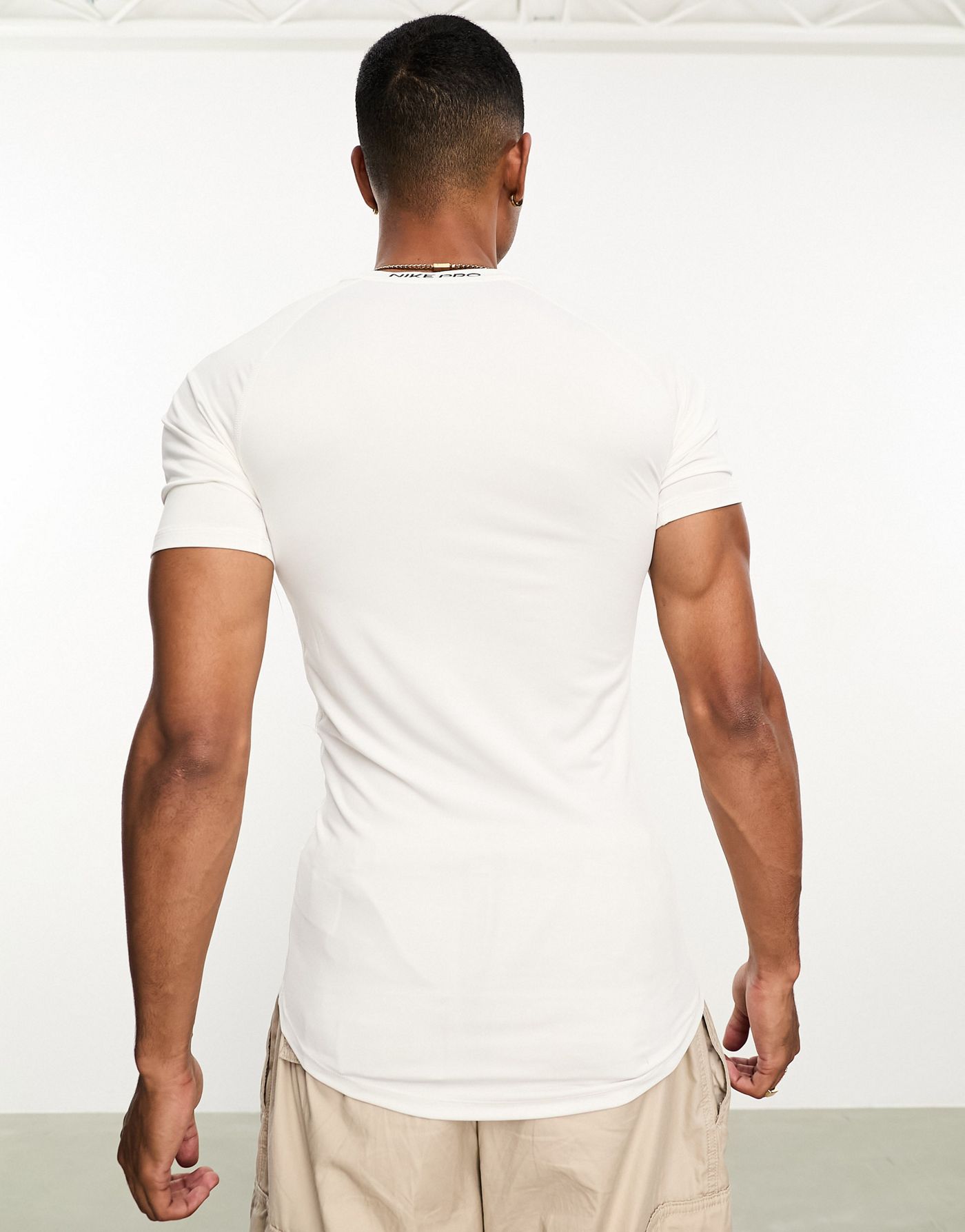 Nike Training Pro Dri-FIT tight t-shirt in white