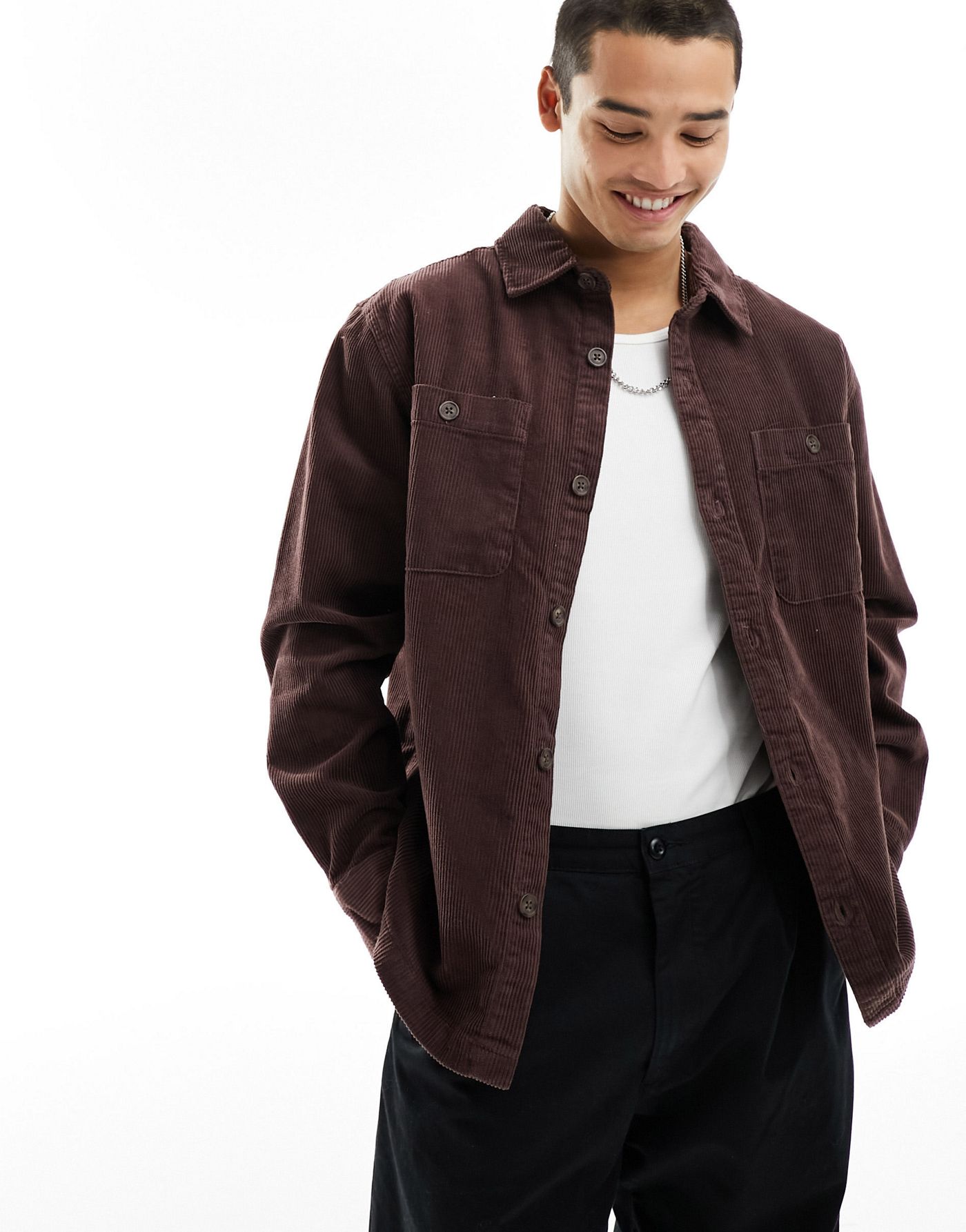Cotton:On Heavy overshirt brown in brown