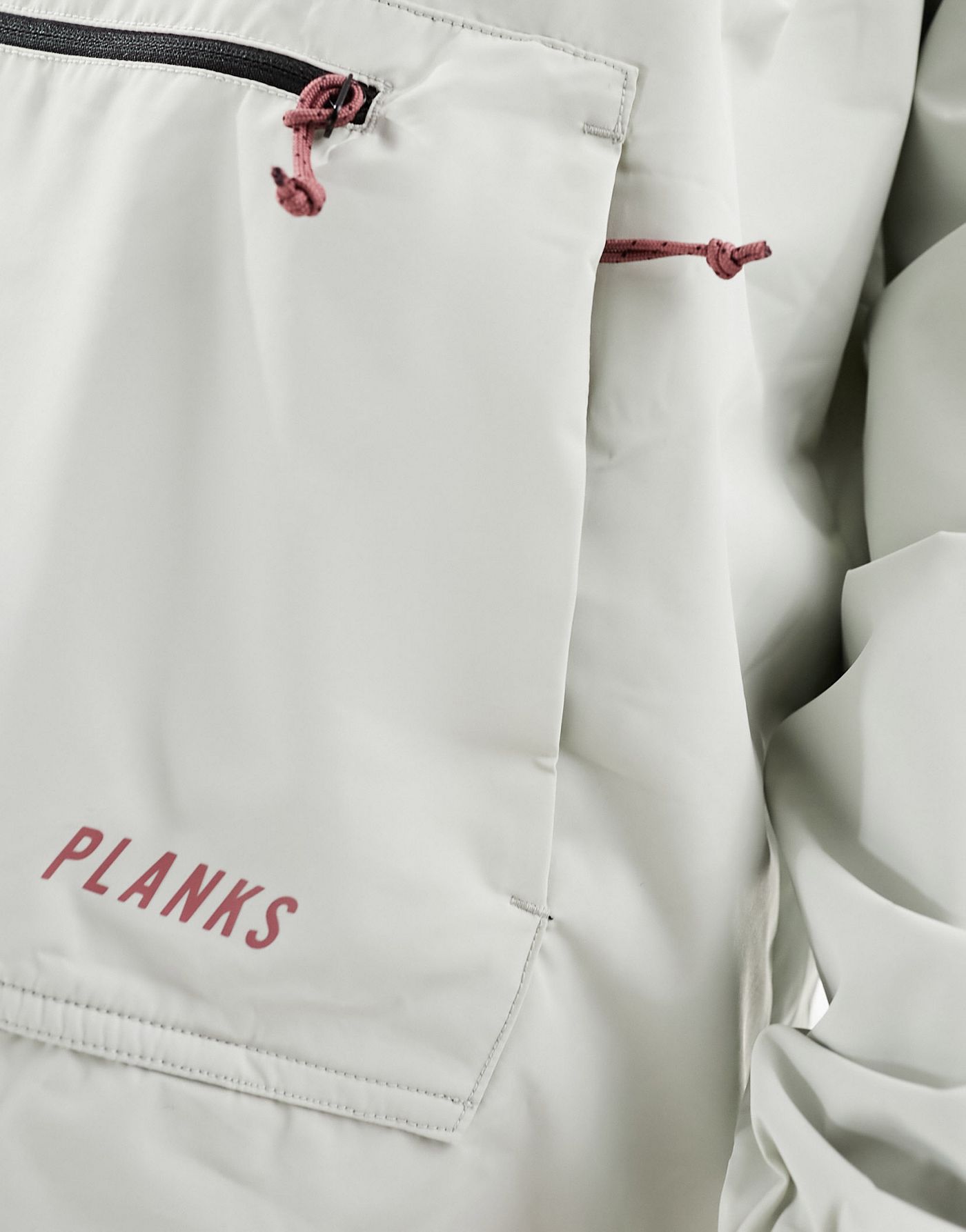 Planks gateway smock unisex jacket in bone white