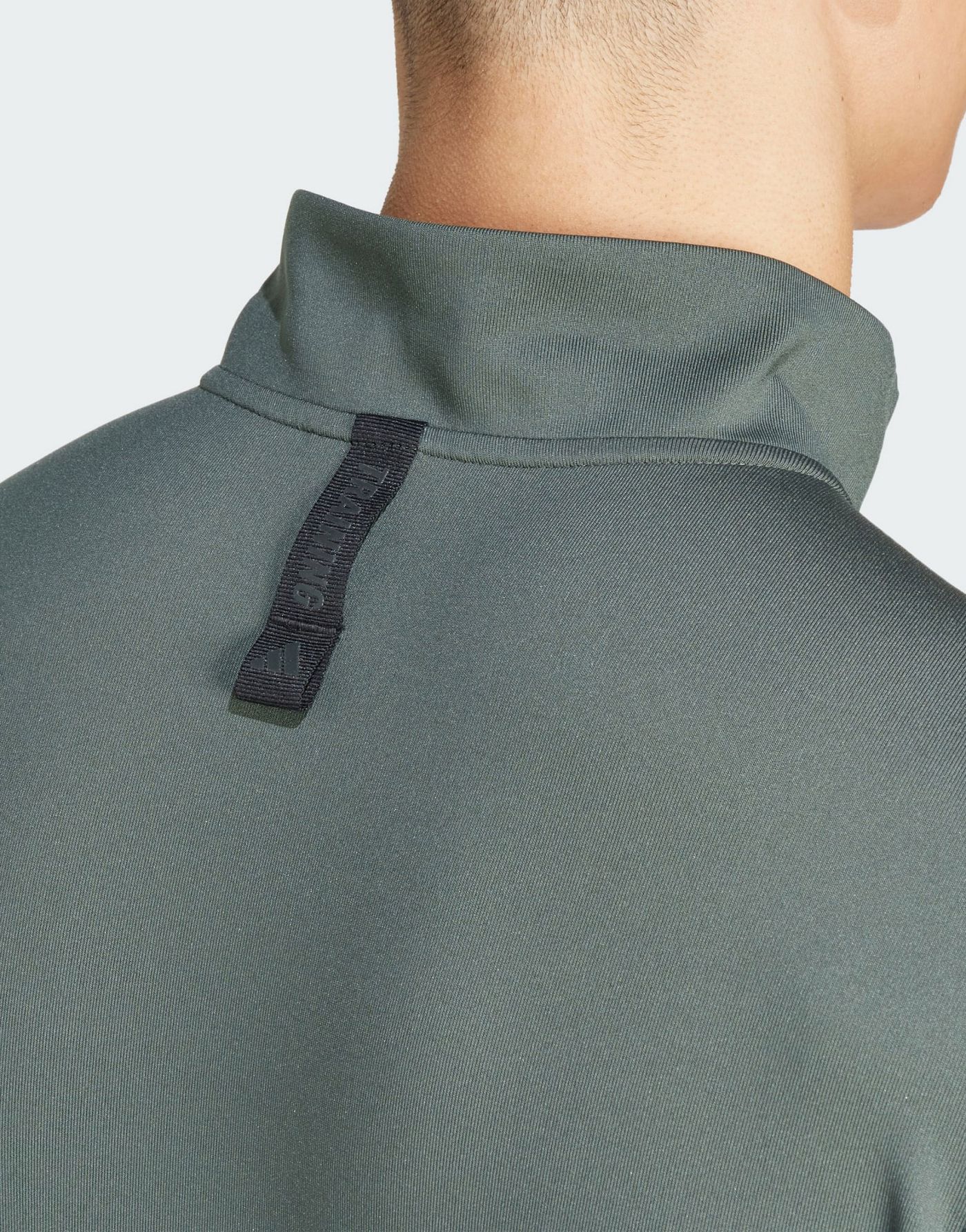 adidas Workout Quarter-Zip Track Top in Grey