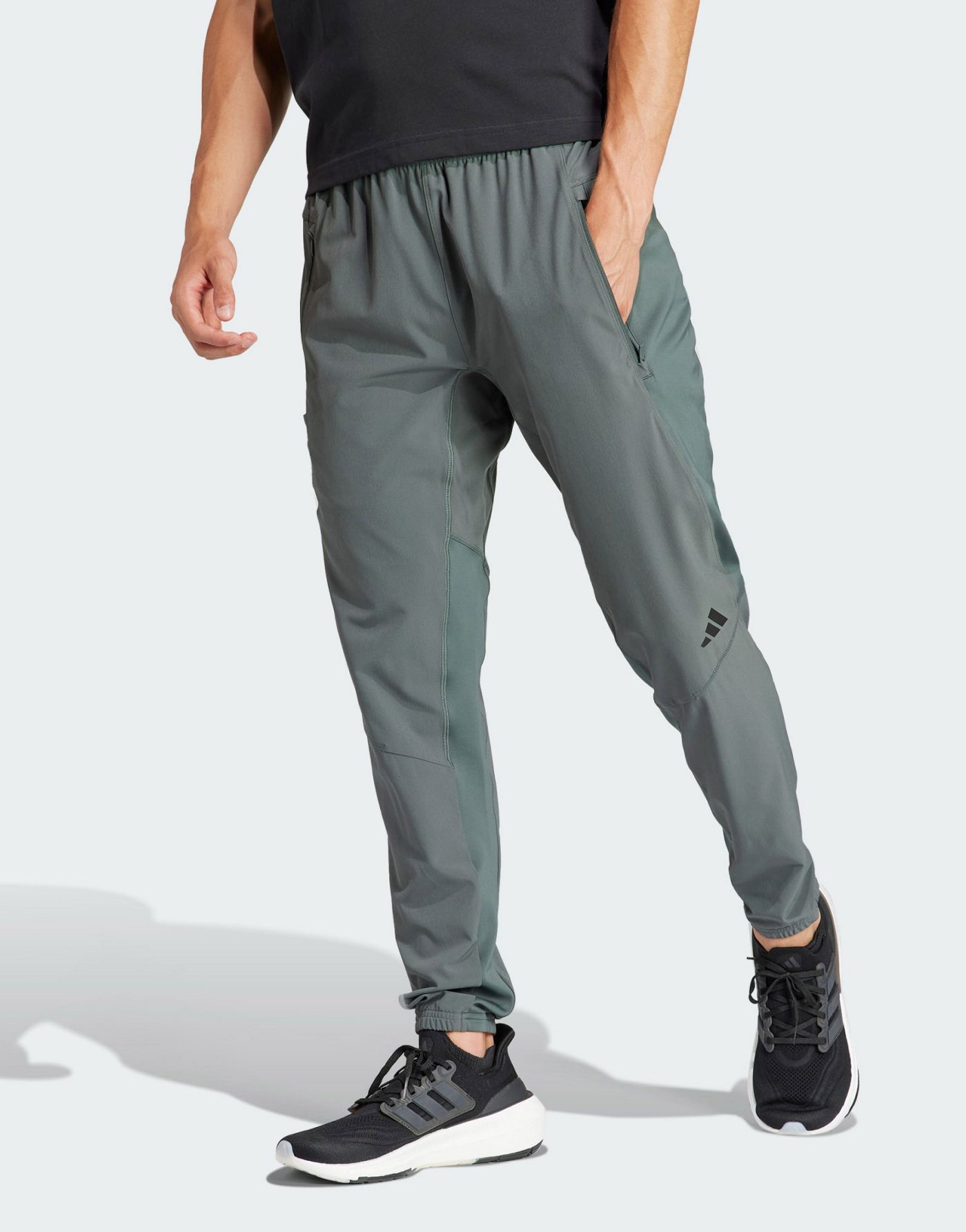 adidas Designed for Training Workout Joggers in Grey