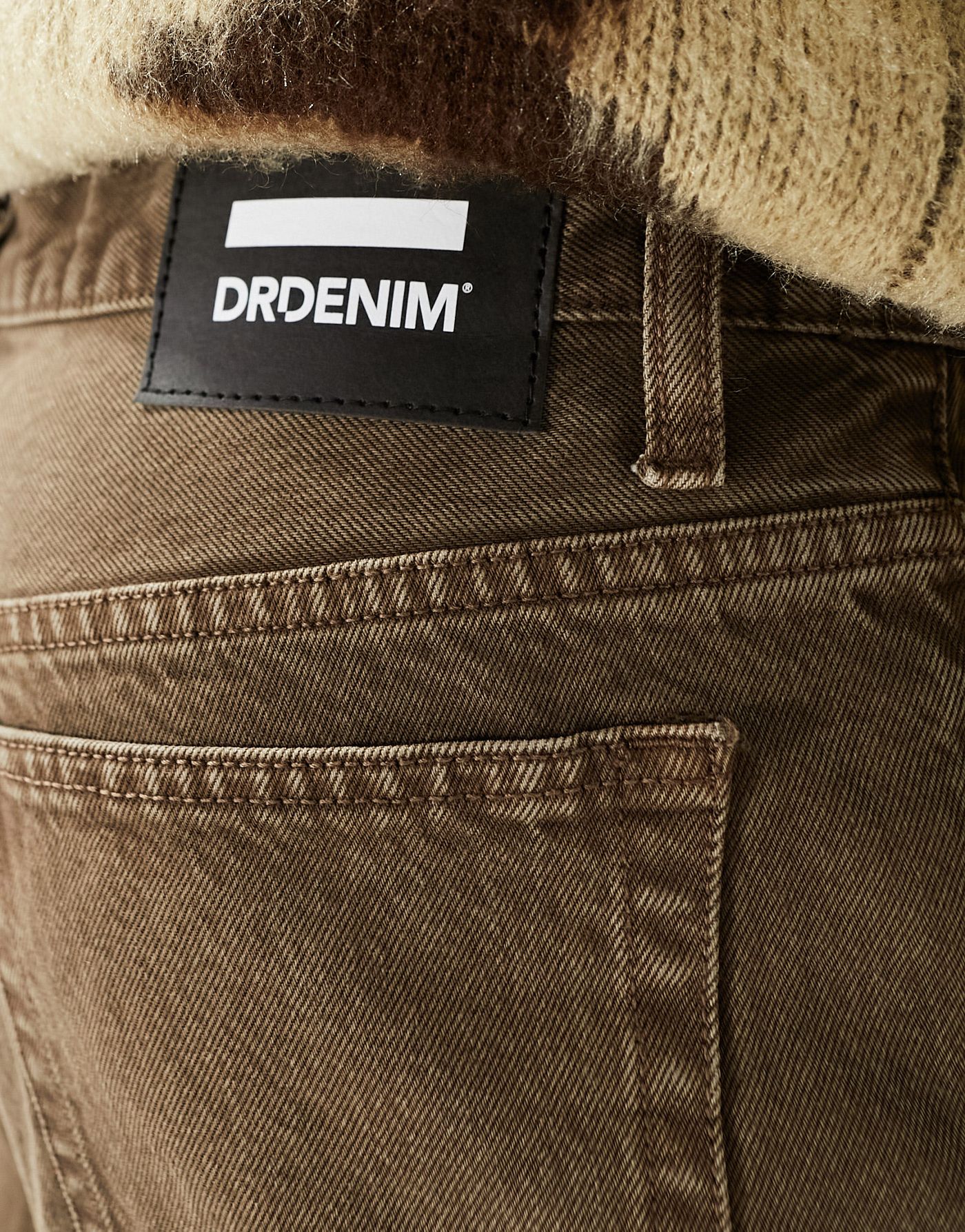 Dr Denim Dash regular fit straight leg jeans in washed chocolate brown