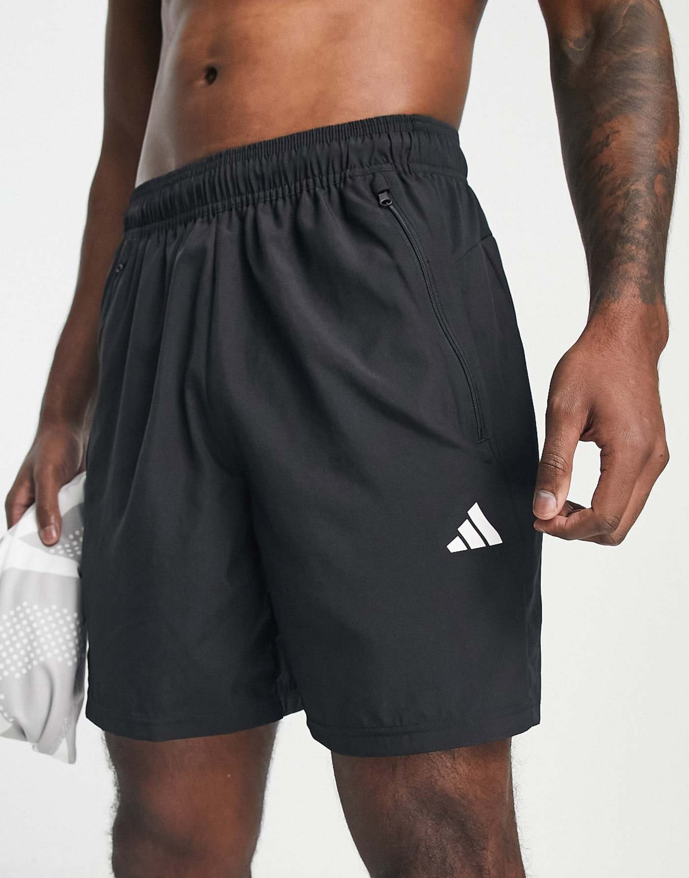 adidas Training Train Essentials 7 inch woven shorts in black