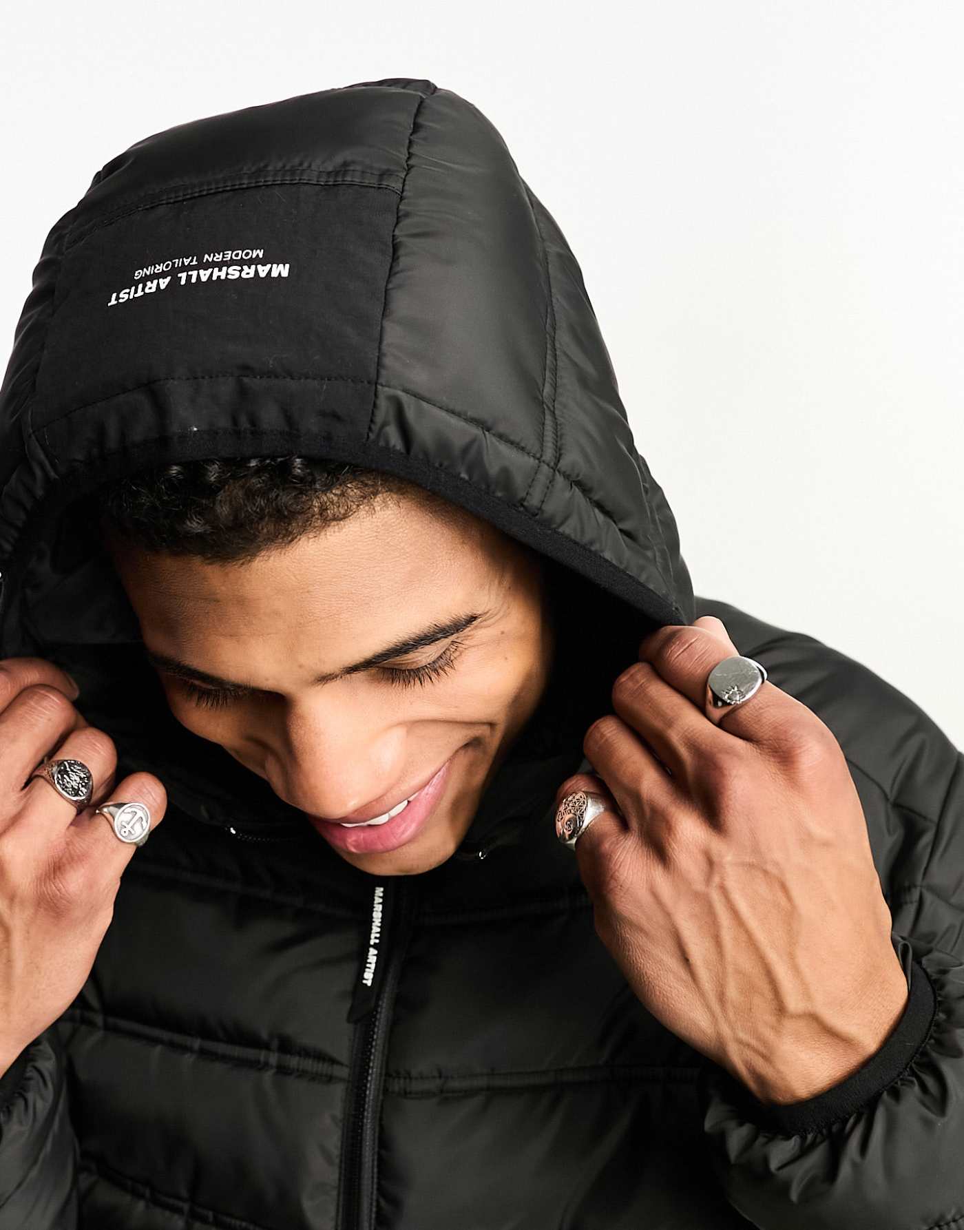 Marshall Artist alitude bubble padded jacket in black