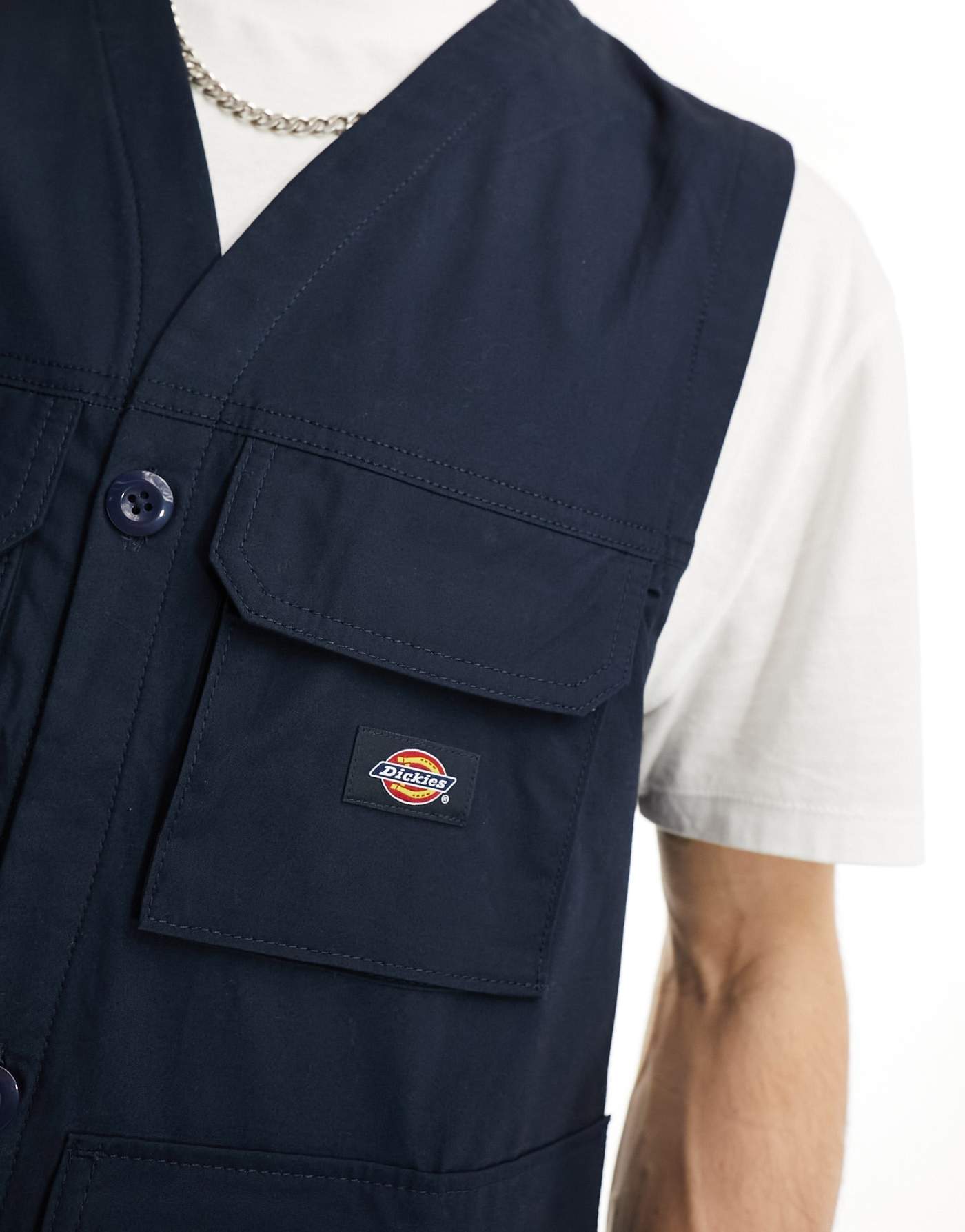 Dickies fisherville gilet vest in dark navy