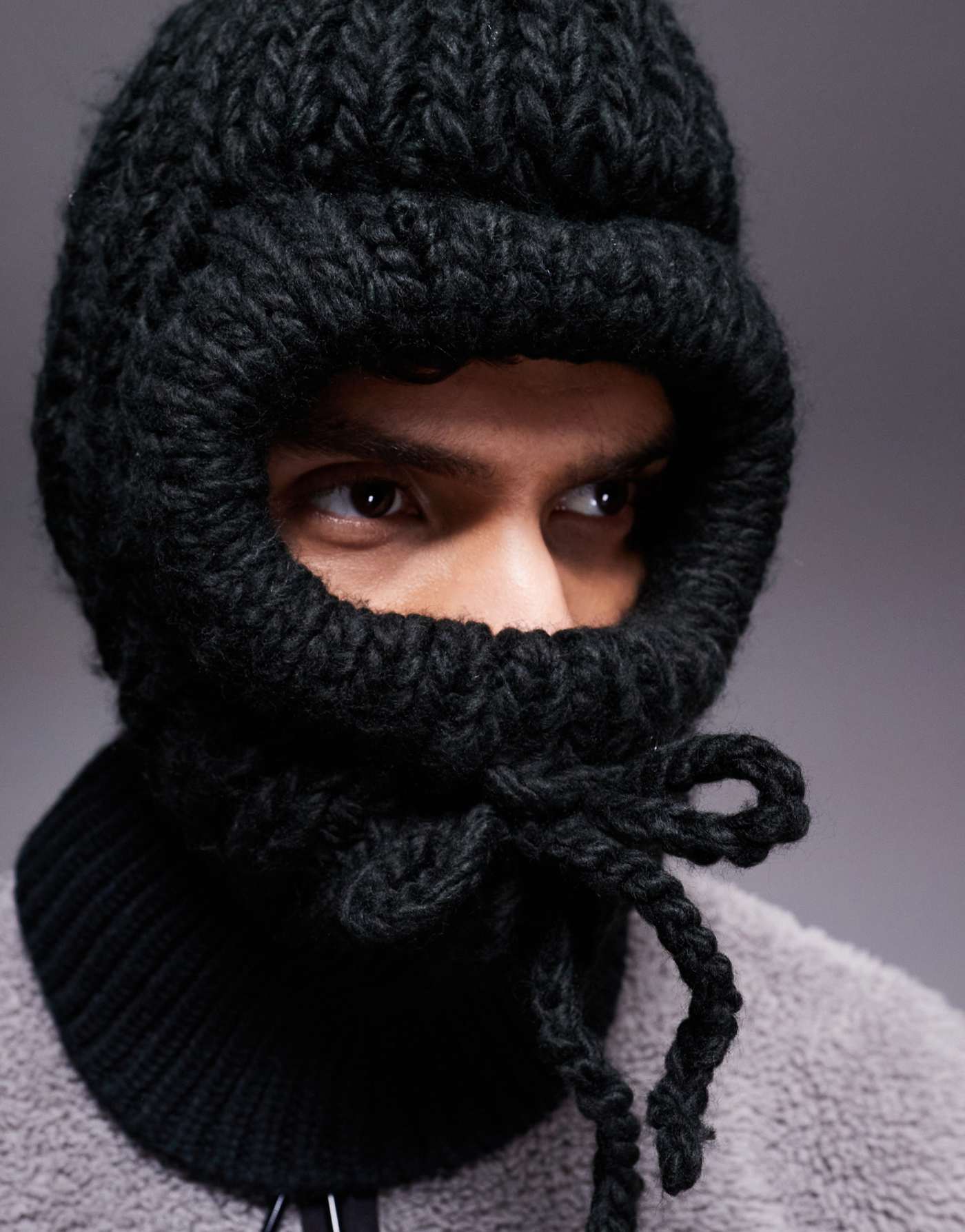 ASOS 4505 Ski knitted balaclava in black