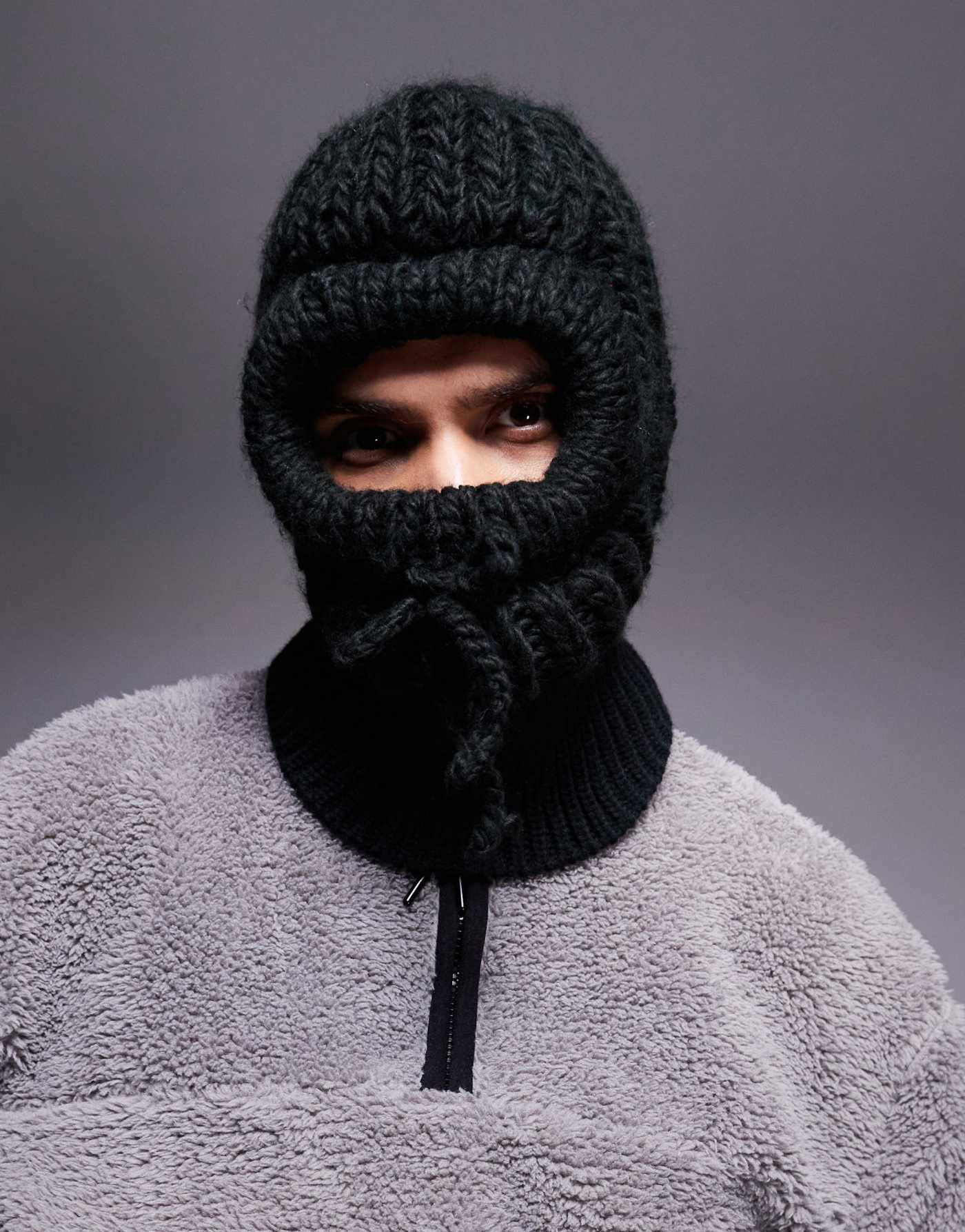 ASOS 4505 Ski knitted balaclava in black