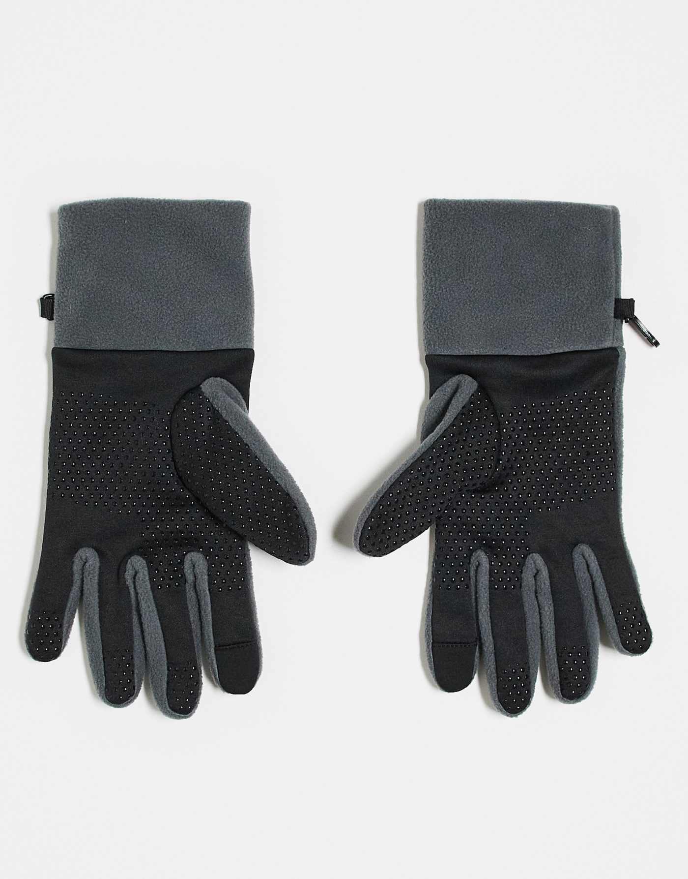 ASOS 4505 Ski fleece insulated glove with grip in grey