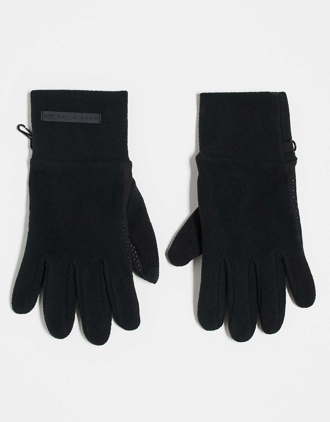 ASOS 4505 Ski fleece insulated glove with grip in black