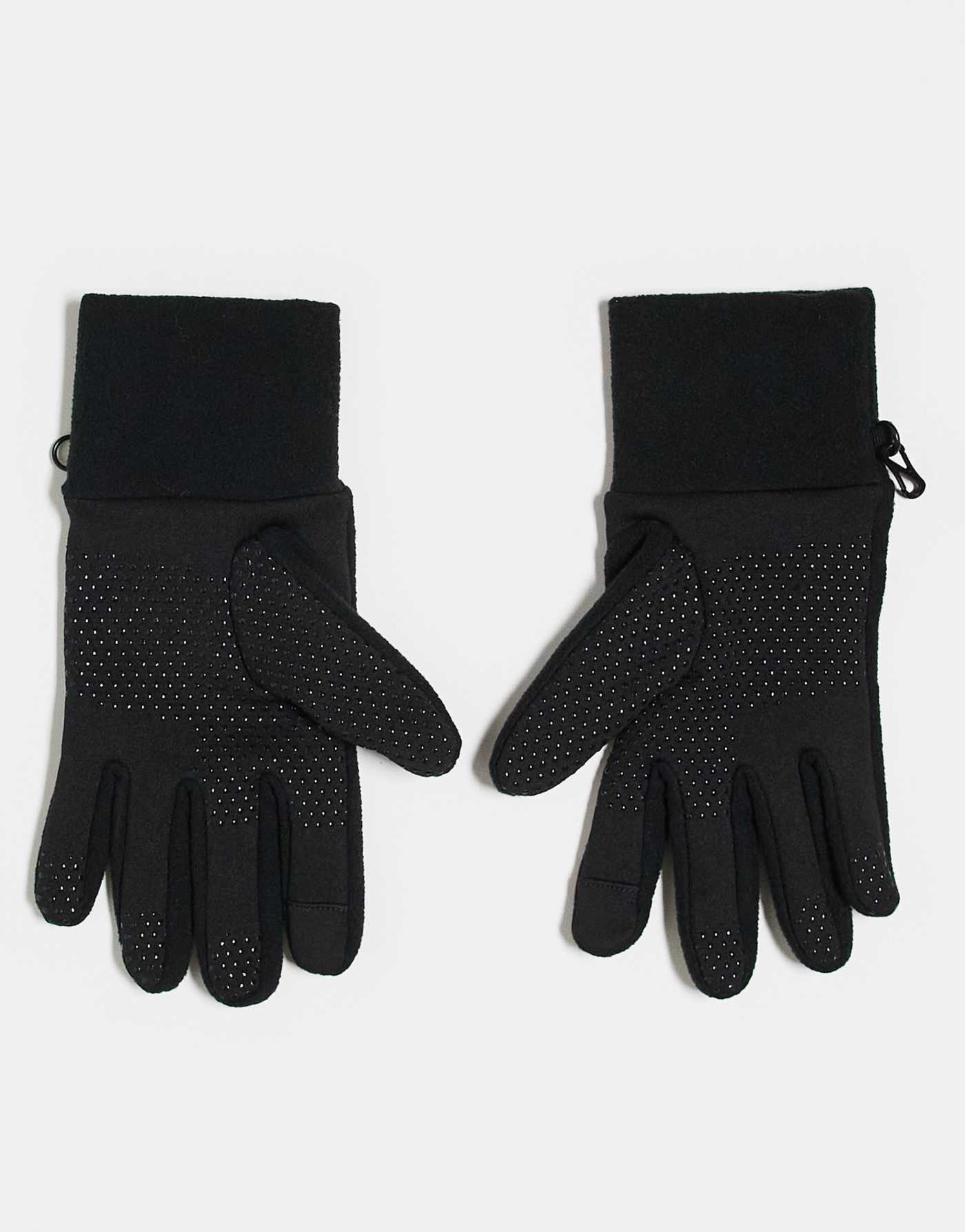 ASOS 4505 Ski fleece insulated glove with grip in black