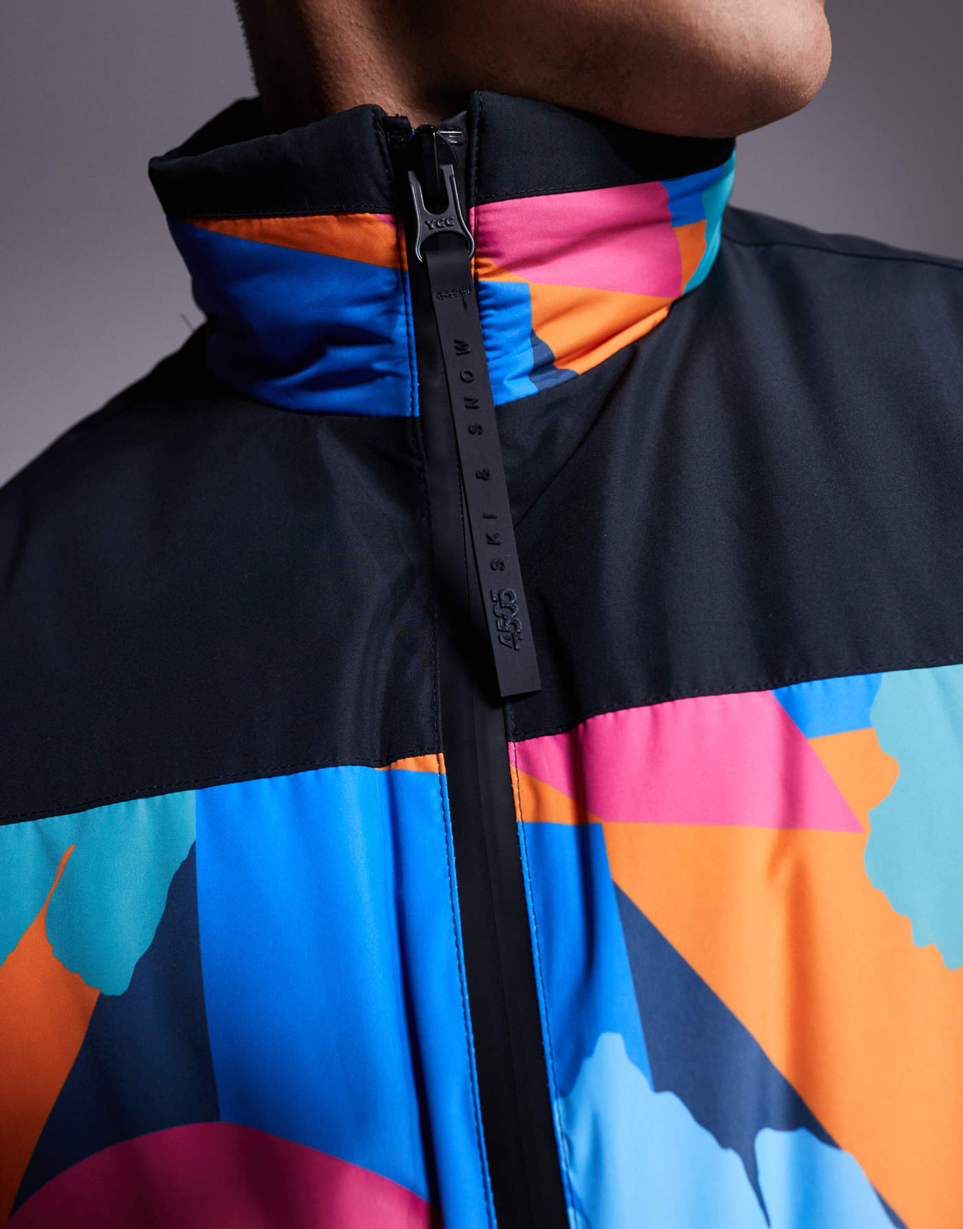 ASOS 4505 Ski water repellent insulated ski suit in retro 80s print