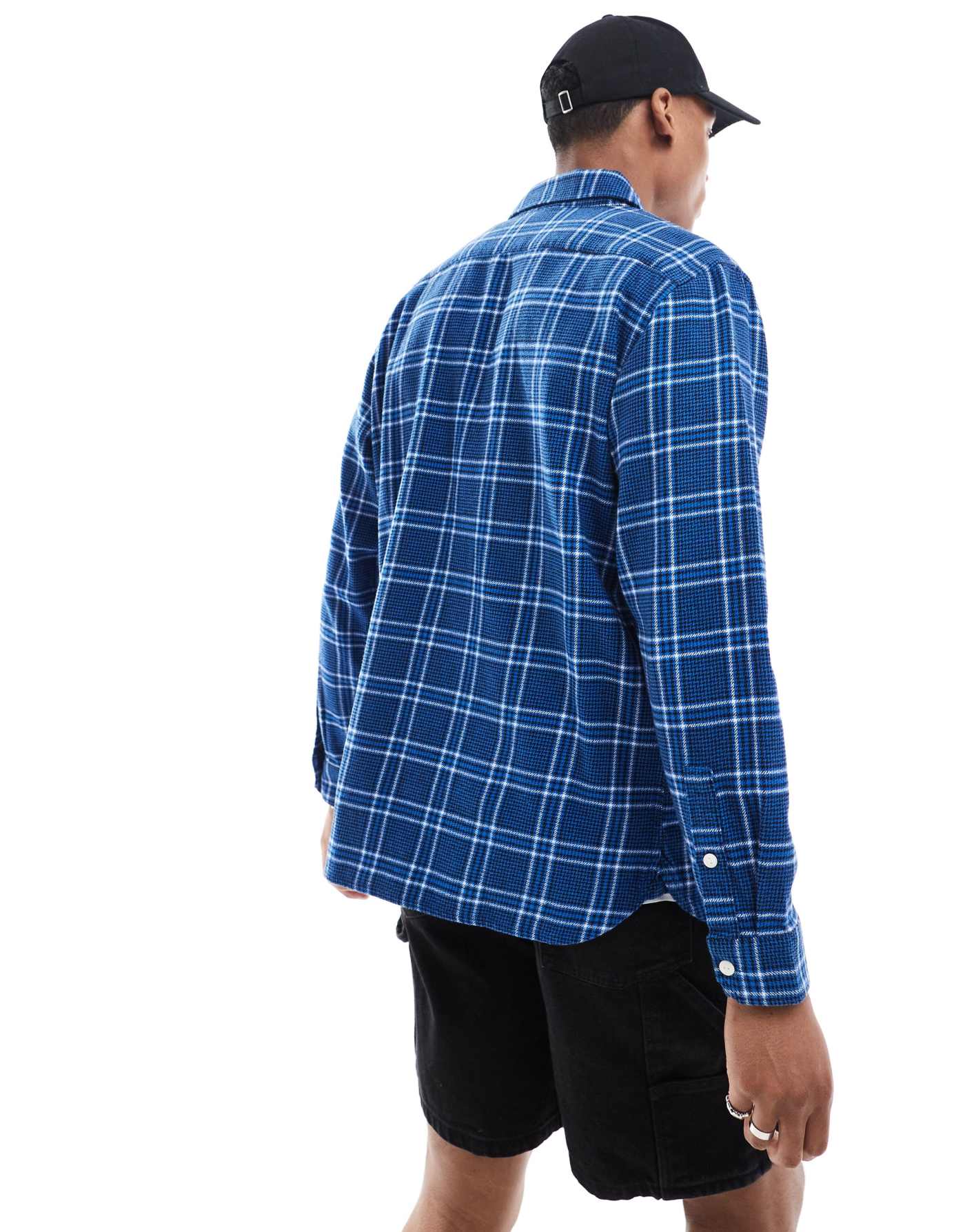 Levi's Jackson check worker shirt in mid blue