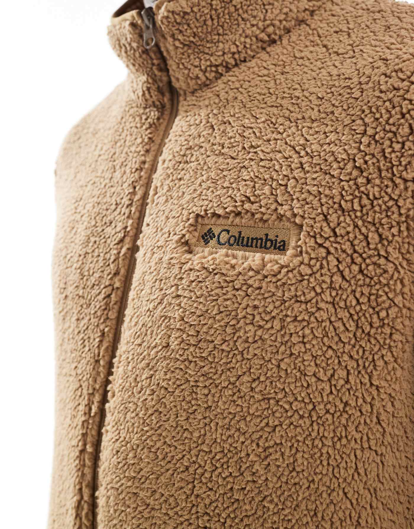 Columbia Rugged Ridge III sherpa full zip fleece in brown