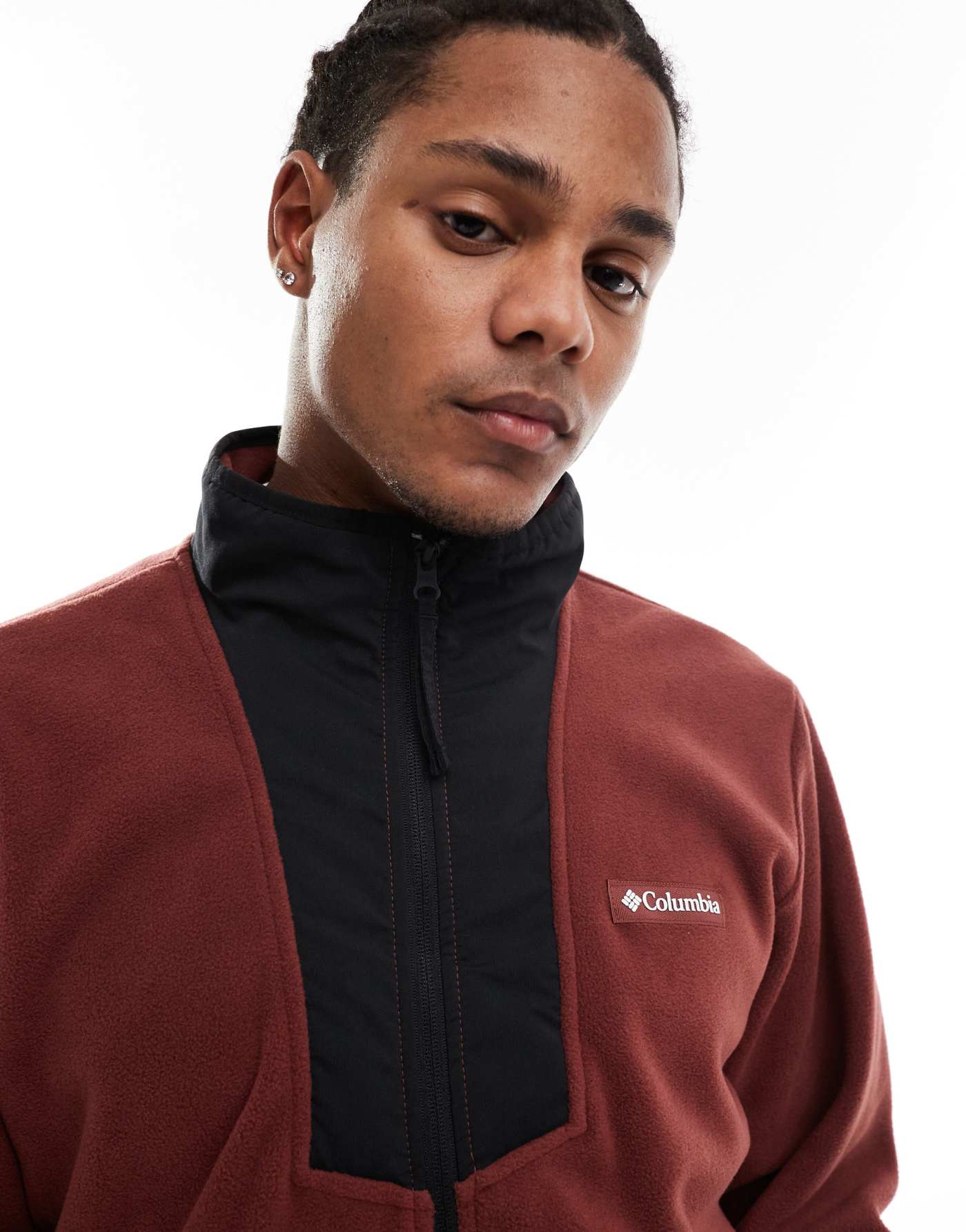 Columbia Sequoia Grove full zip fleece in red