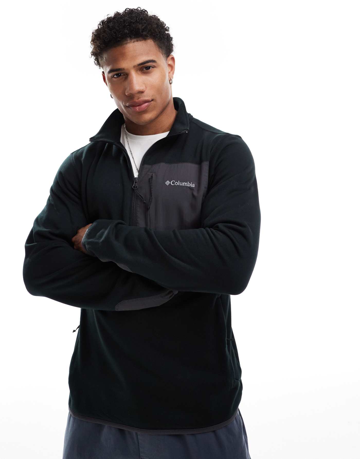 Columbia Columbia Hike half zip fleece in black