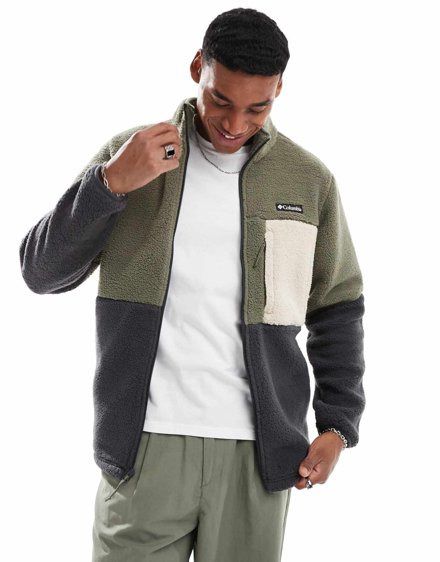 Columbia Mountainside heavyweight fleece in green