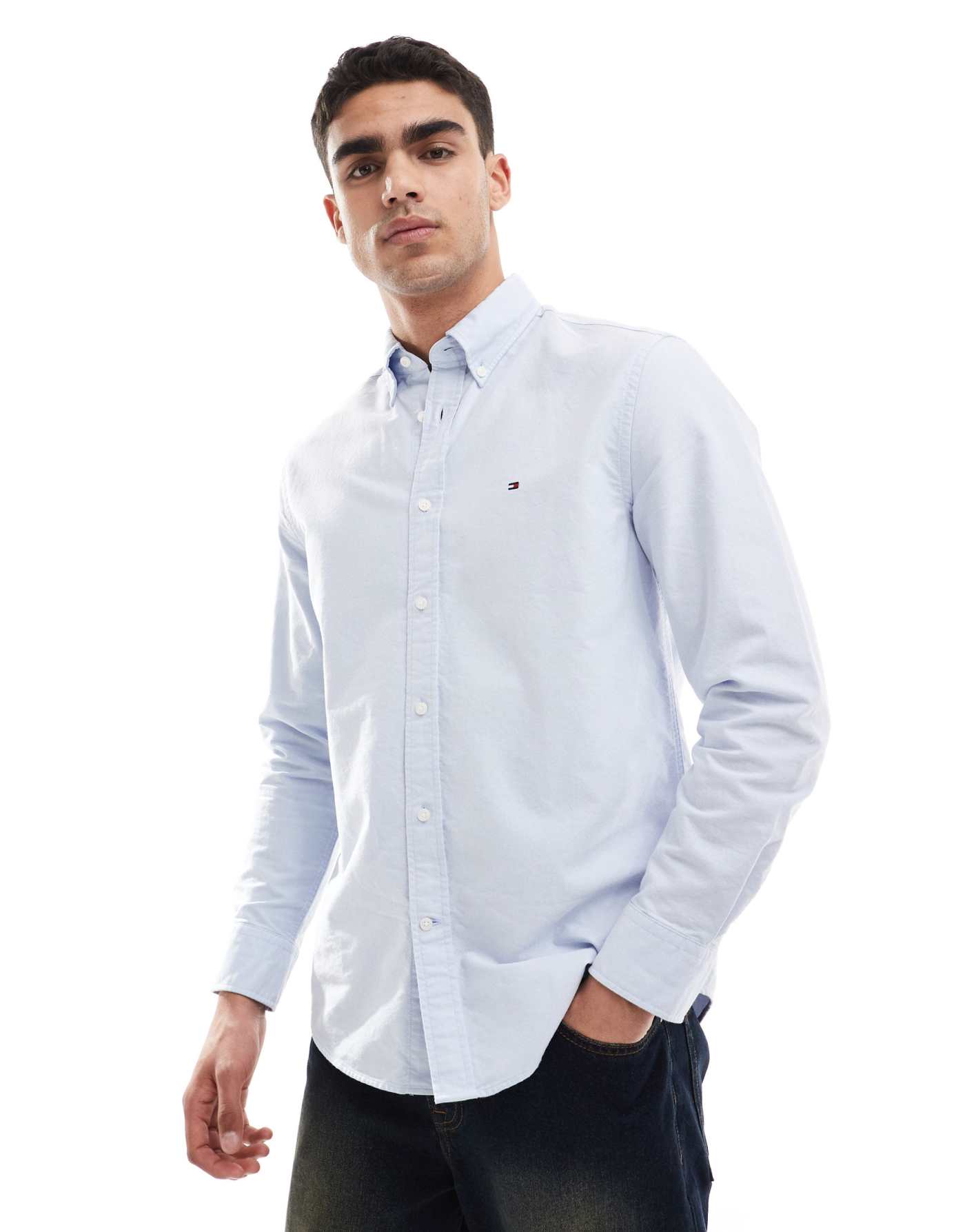 Tommy Hilfiger regular fit oxford shirt in pale blue