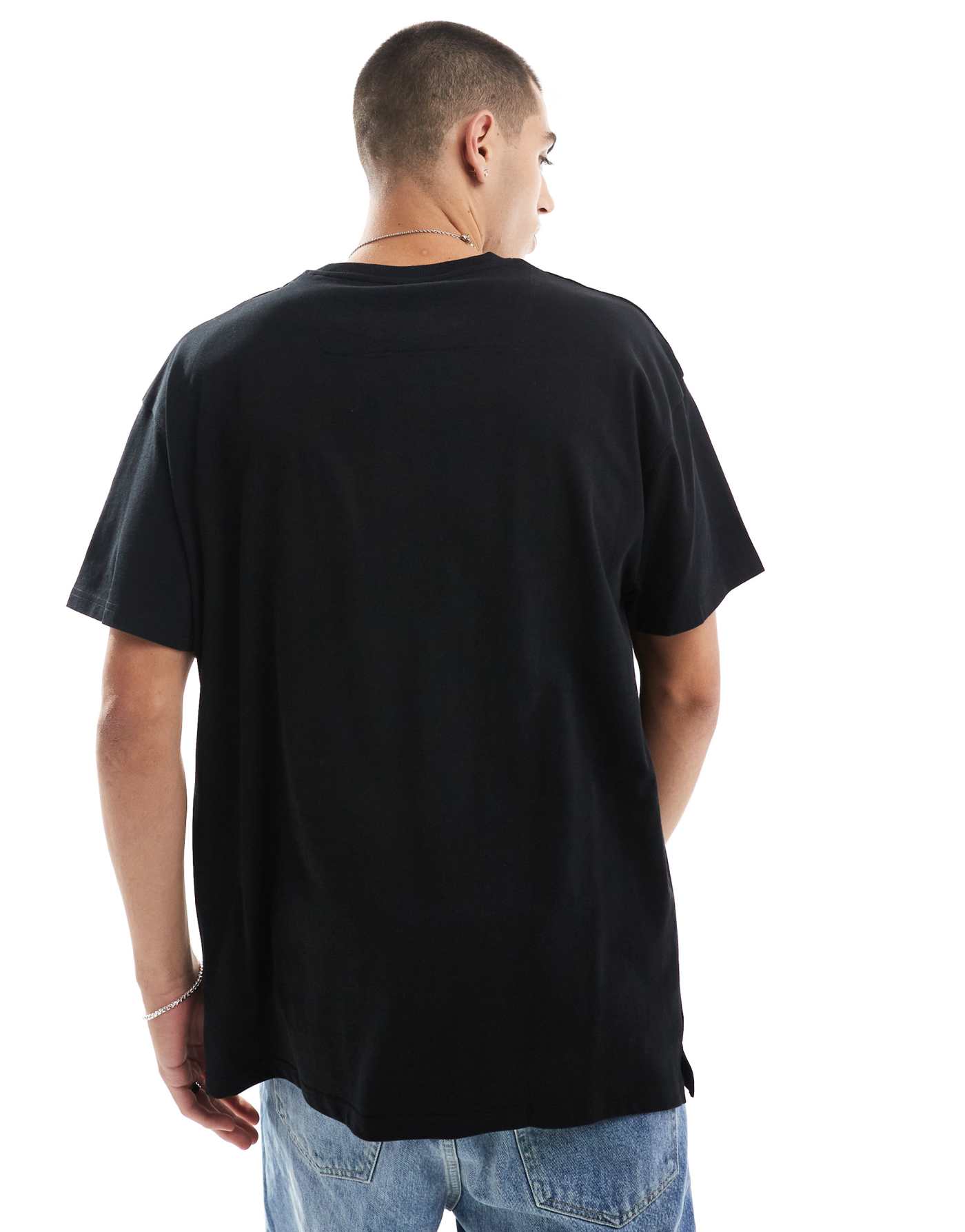 Threadbare oversized t-shirt in black