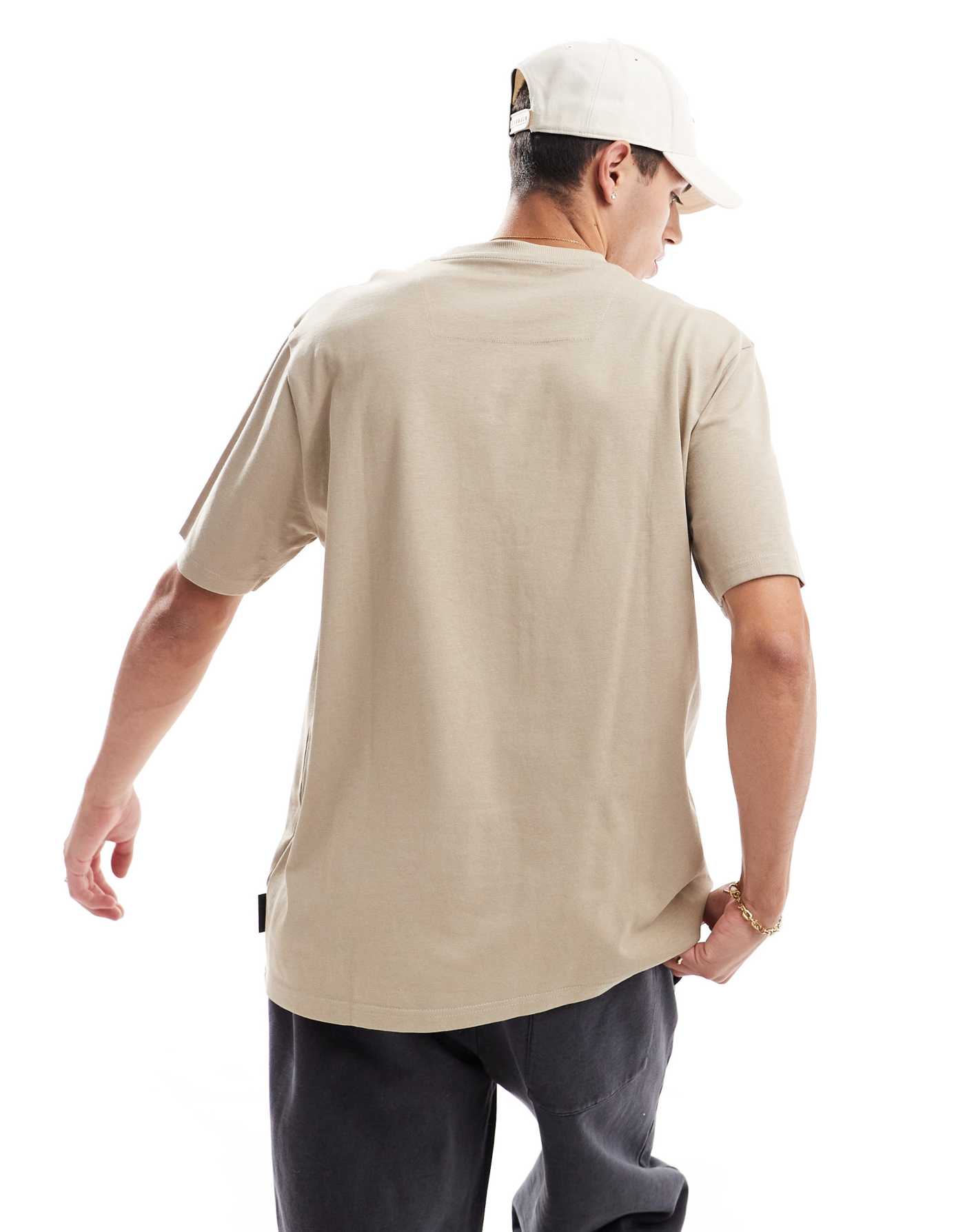 Threadbare oversized t-shirt in beige