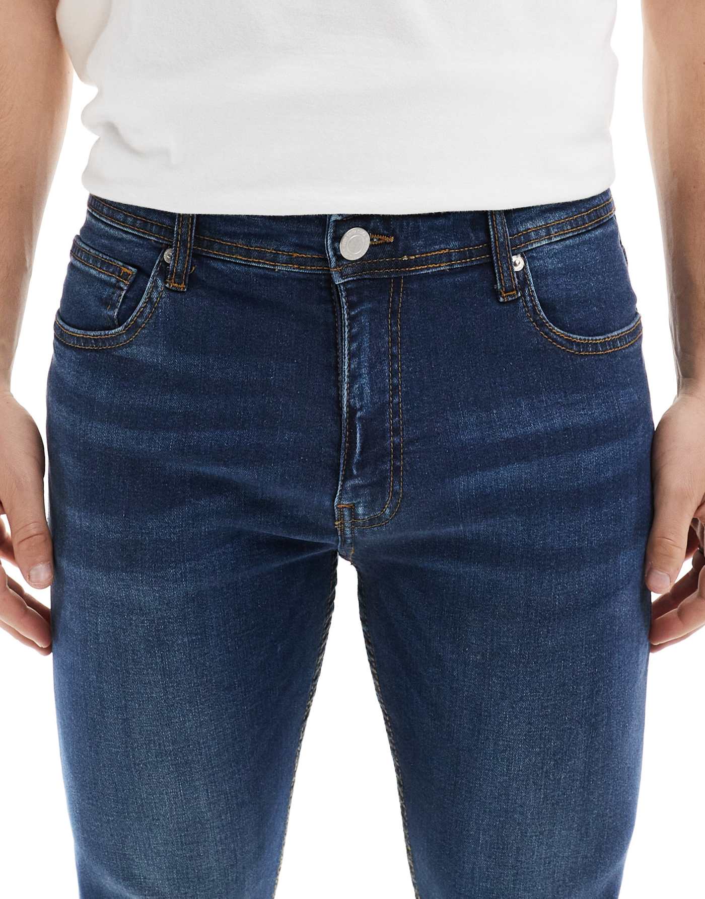 DTT stretch skinny jeans in indigo