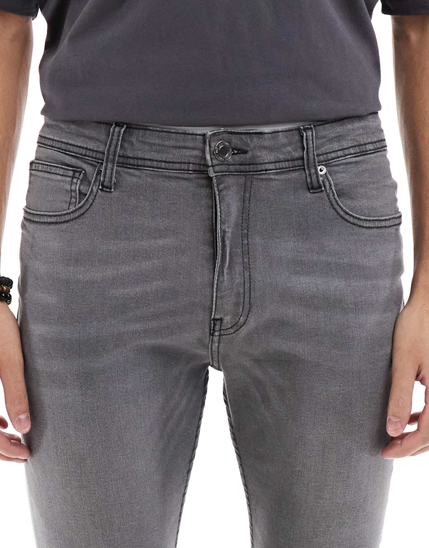 DTT stretch super skinny jeans in grey