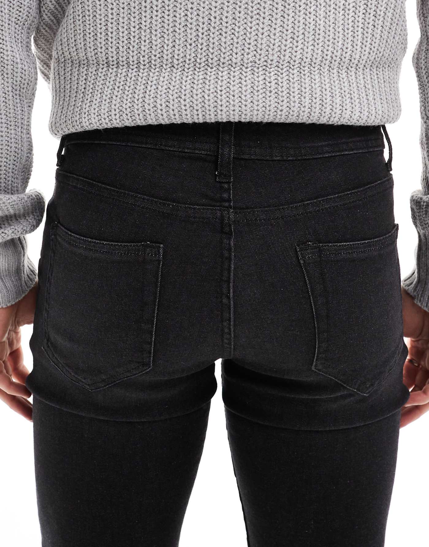 DTT stretch skinny jeans in black