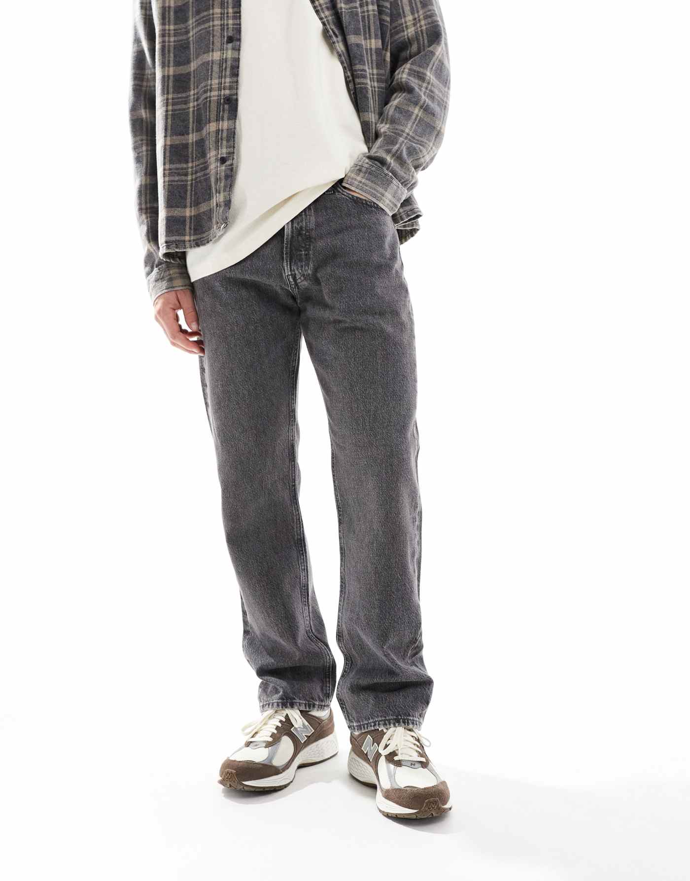 Jack & Jones Chris straight jean in washed black