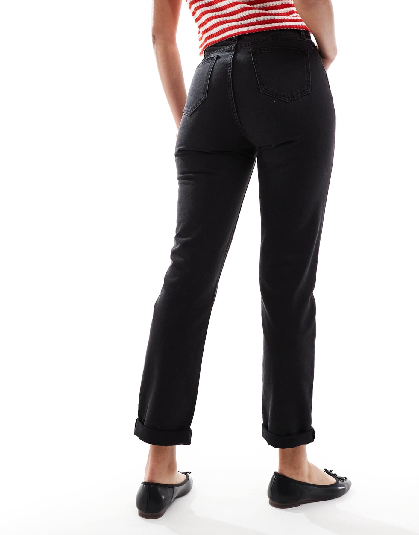 DTT Tall Lou mom jeans in vintage black