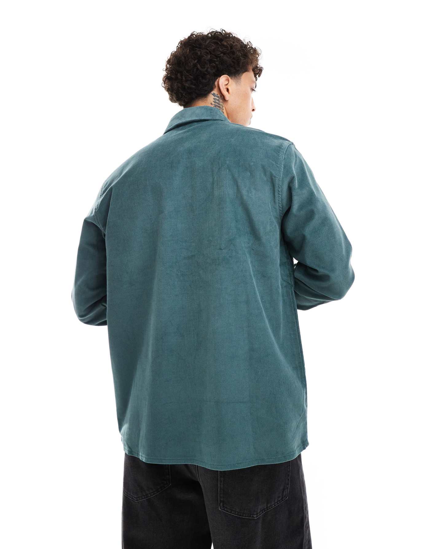 Dickies cord shirt in dark green