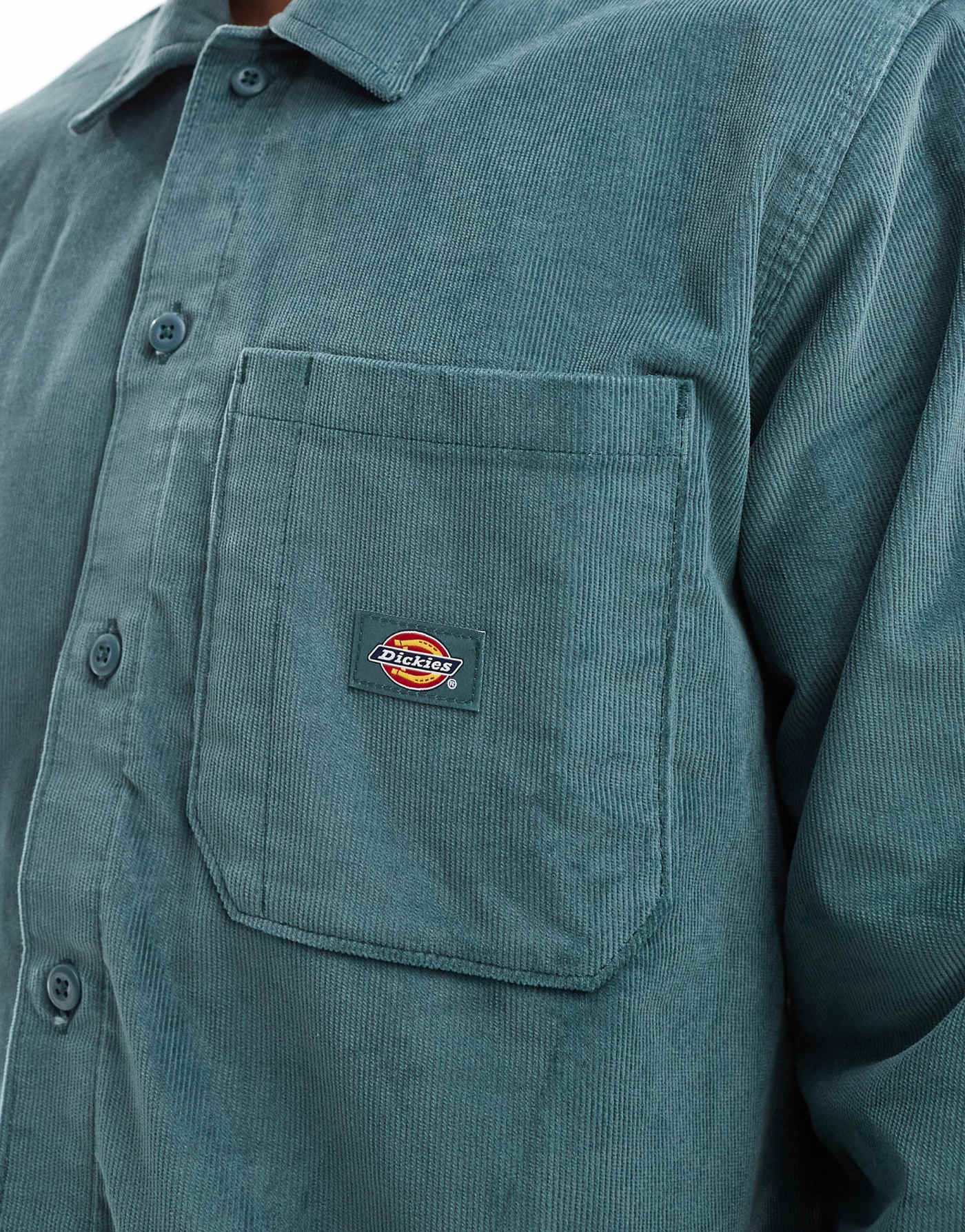 Dickies cord shirt in dark green