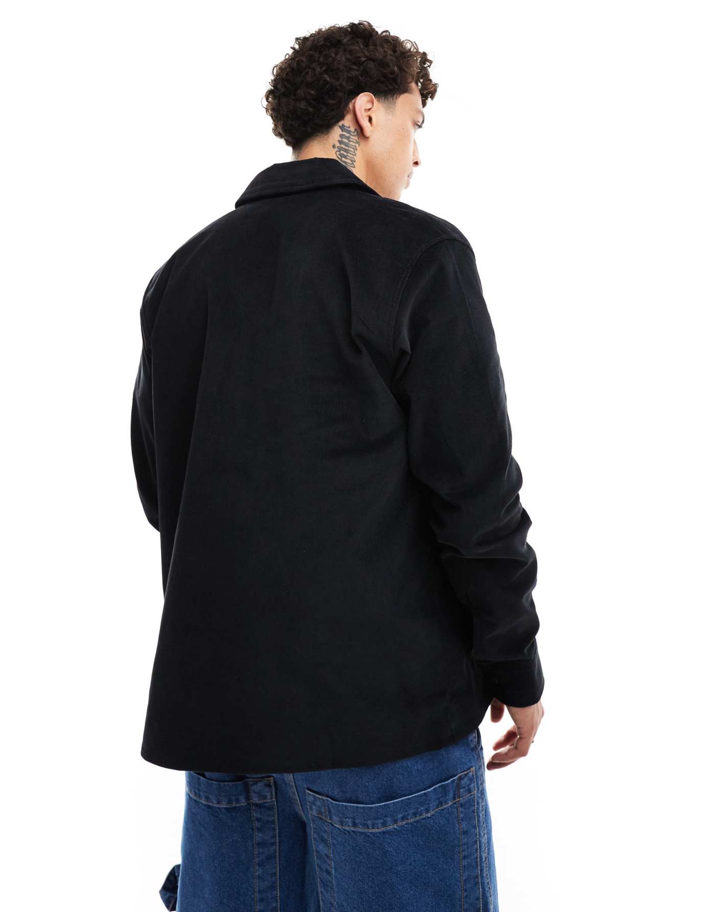 Dickies cord shirt in black