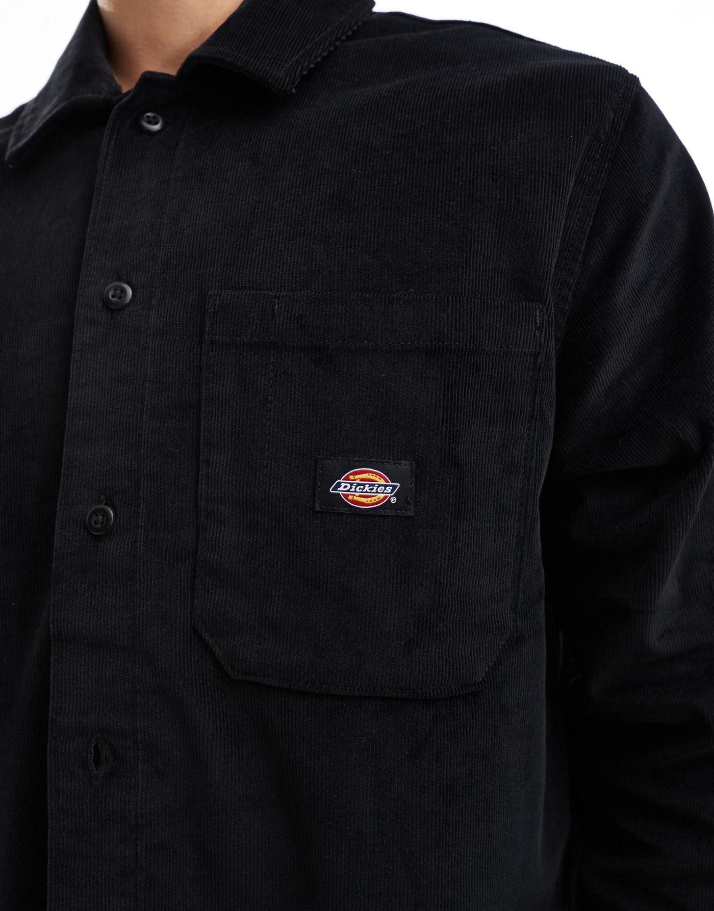 Dickies cord shirt in black