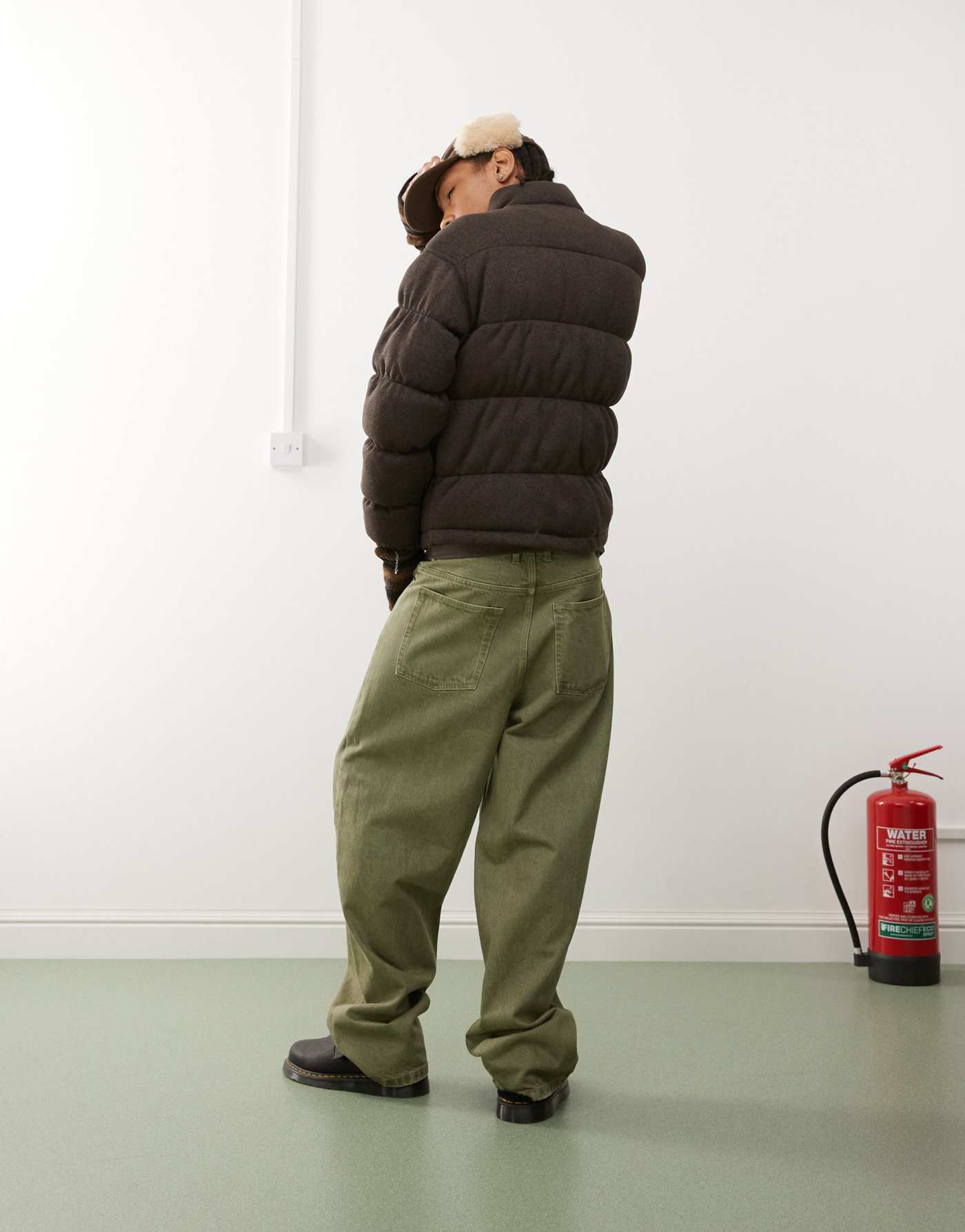 Dickies mount hope puffer coat in brown