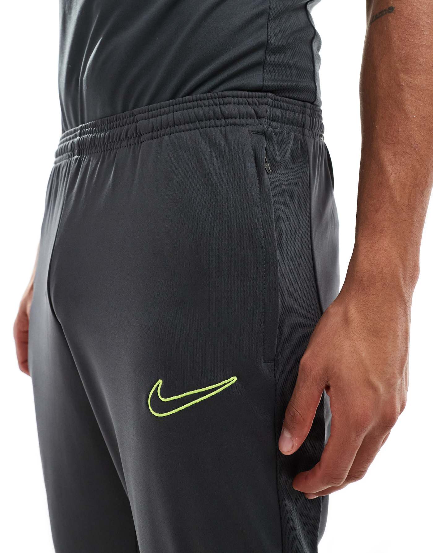 Nike Football Academy 23 joggers in charcoal and green