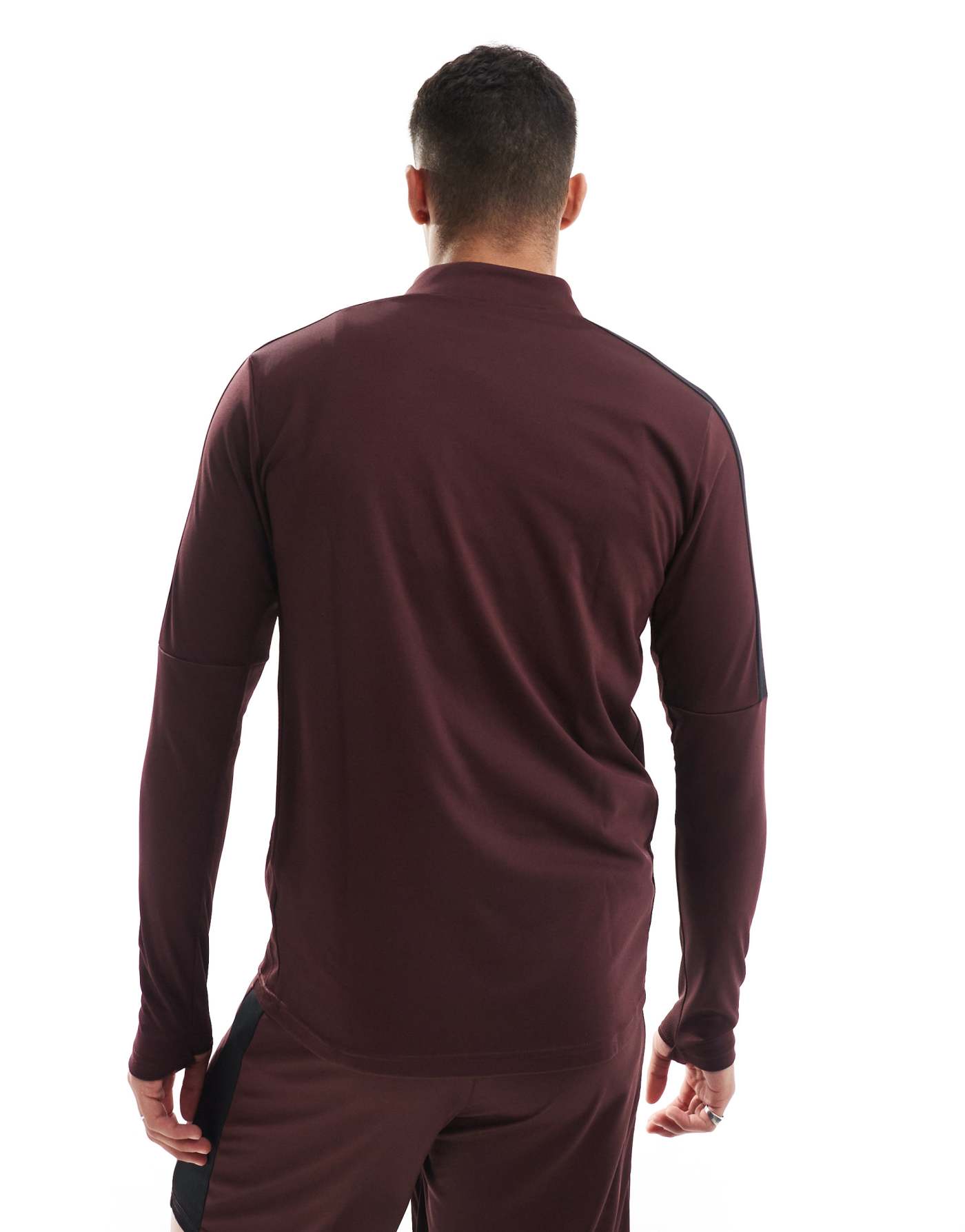 Nike Football Academy 23 1/4 zip sweatshirt in burgundy