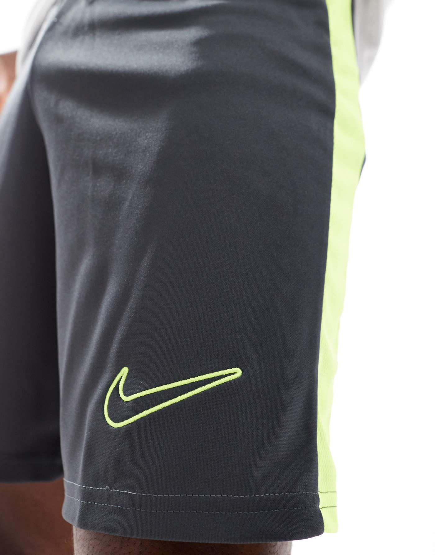 Nike Football Academy 23 shorts in charcoal and green