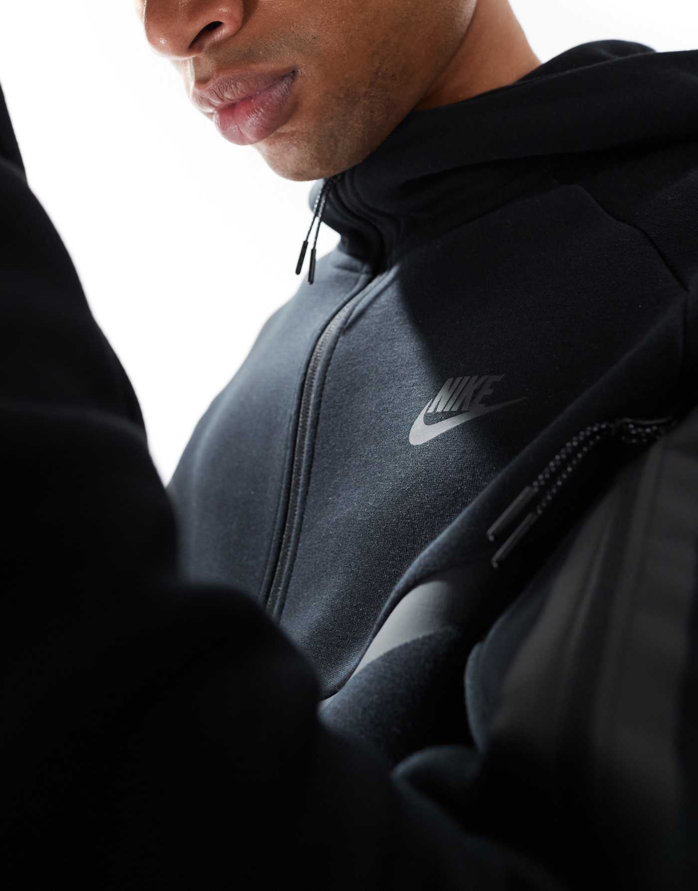 Nike Tech Fleece full zip hoodie in black